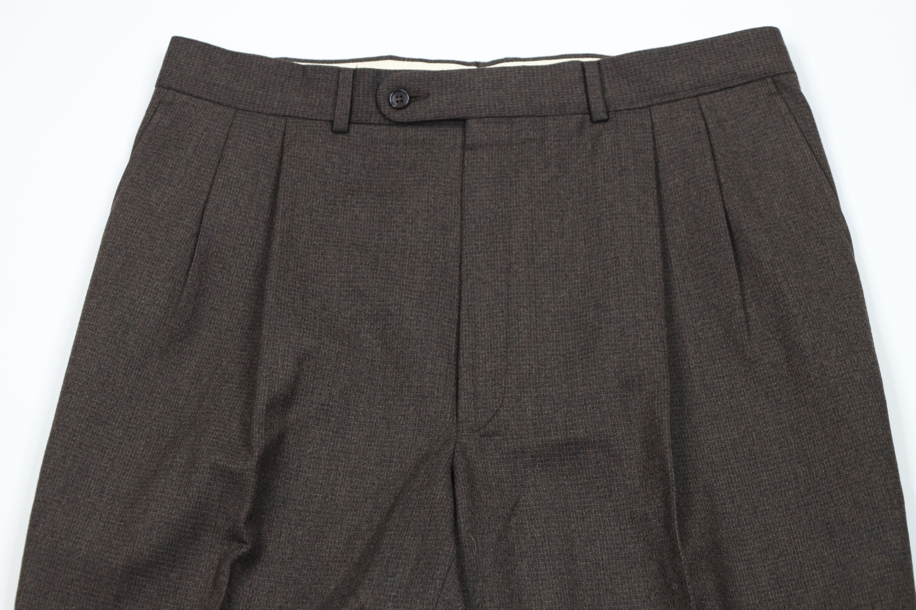 Vintage Vintage 90s Streetwear Cuffed Wide Leg Chino Pants Brown Size US 34 / EU 50 - 2 Thumbnail