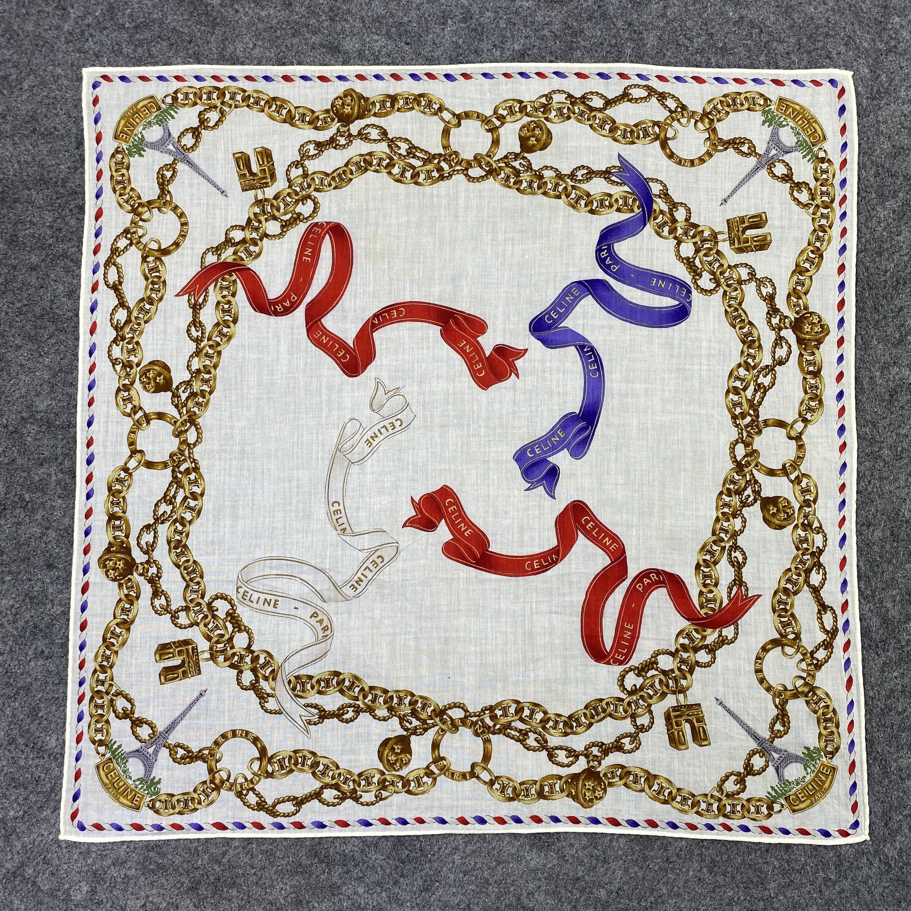 Celine Celine Handkerchief Neckerchief Bandana-B1815 Size ONE SIZE - 3 Thumbnail