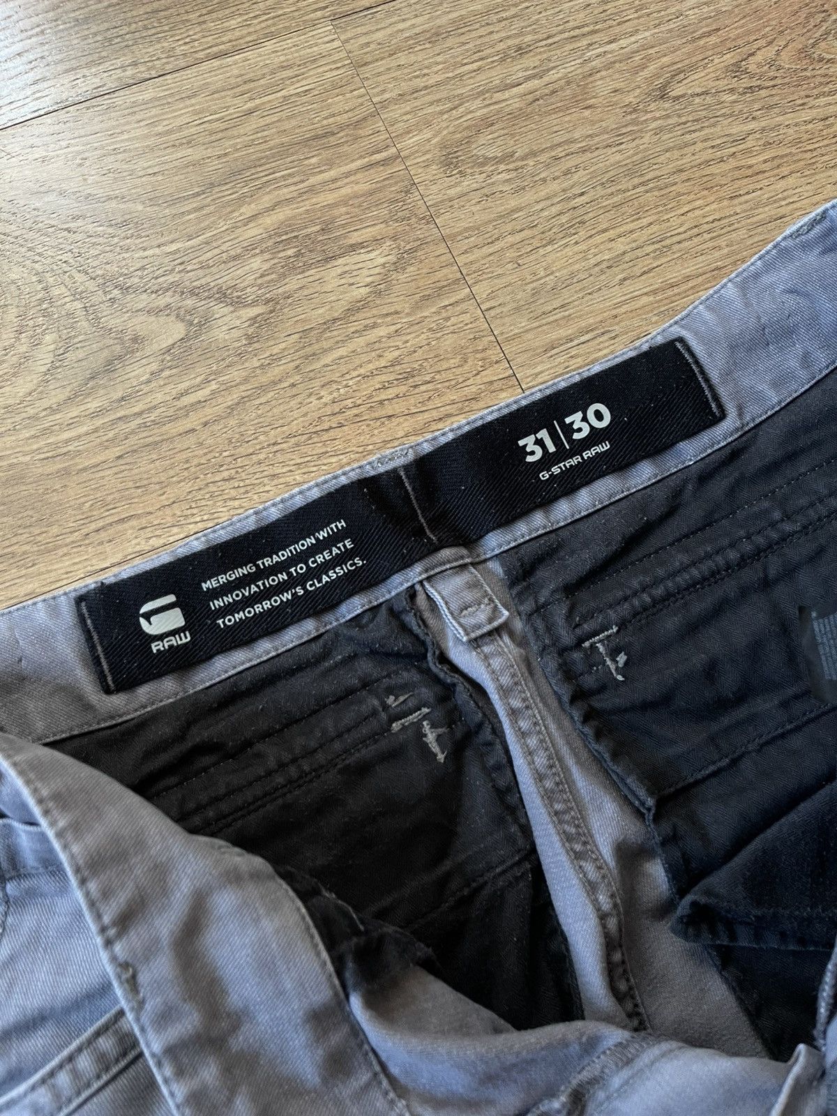 G-Star G-Star Rovic Zip 3D Regular Tapered Gray Cargo Pants Size US 31 - 7 Thumbnail