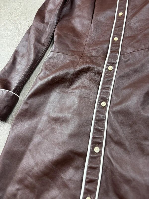 Ralph Lauren Purple Label Ralph Lauren Collection Leather Coat Brown USA 8 Size M / US 6-8 / IT 42-44 - 4 Thumbnail