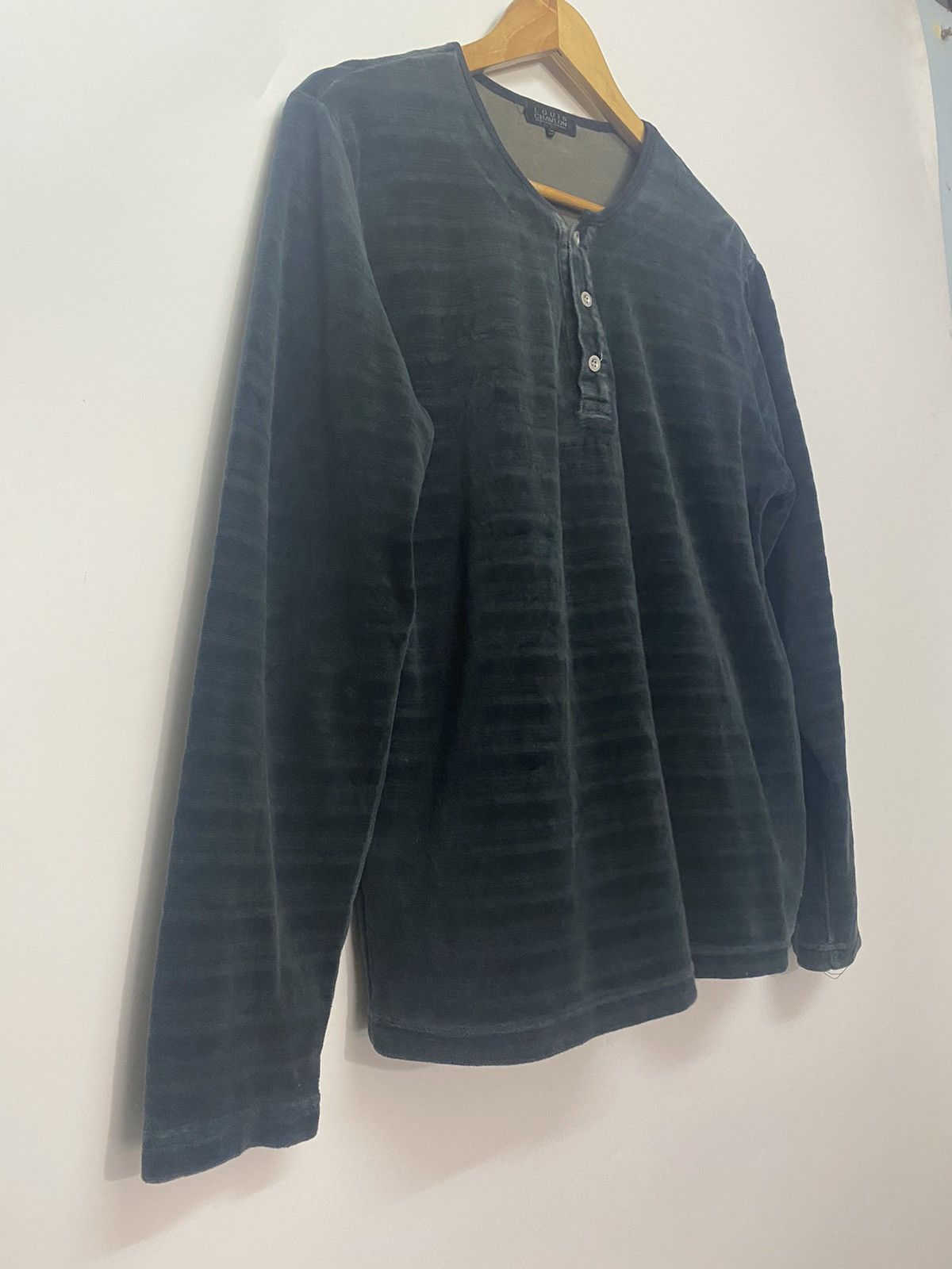 Designer × Japanese Brand Louis Chavlon Long Sleeve Velvet Striped Shirts Sweater Size US L / EU 52-54 / 3 - 4 Thumbnail