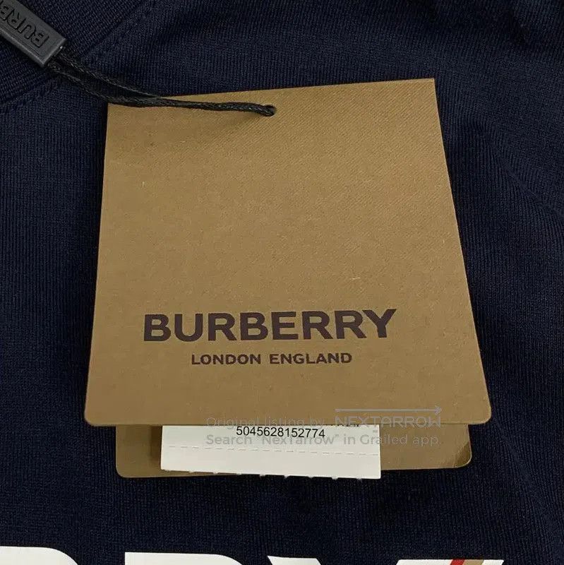 Burberry Burberry Men's Navy Cotton T-Shirt Size XS. Size US XS / EU 42 / 0 - 7 Thumbnail