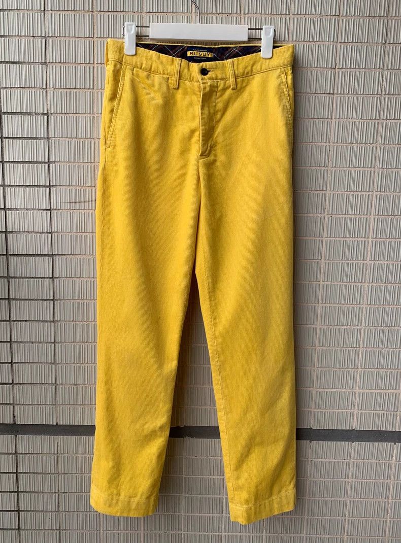 RRL Ralph Lauren RUGBY by Ralph Lauren Yellow Corduroy Pants - dmc Size US 28 / EU 44 - 1 Thumbnail