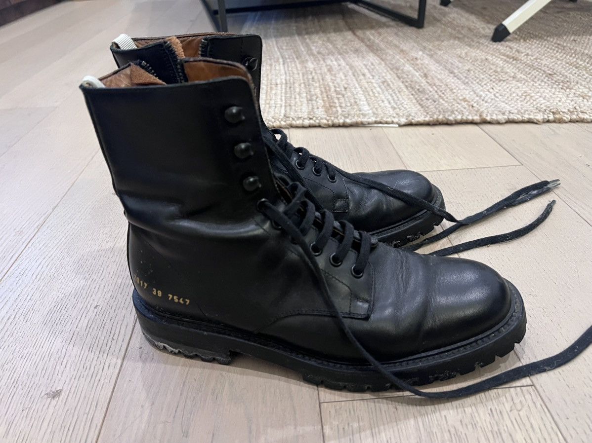 Common Projects black leather boots