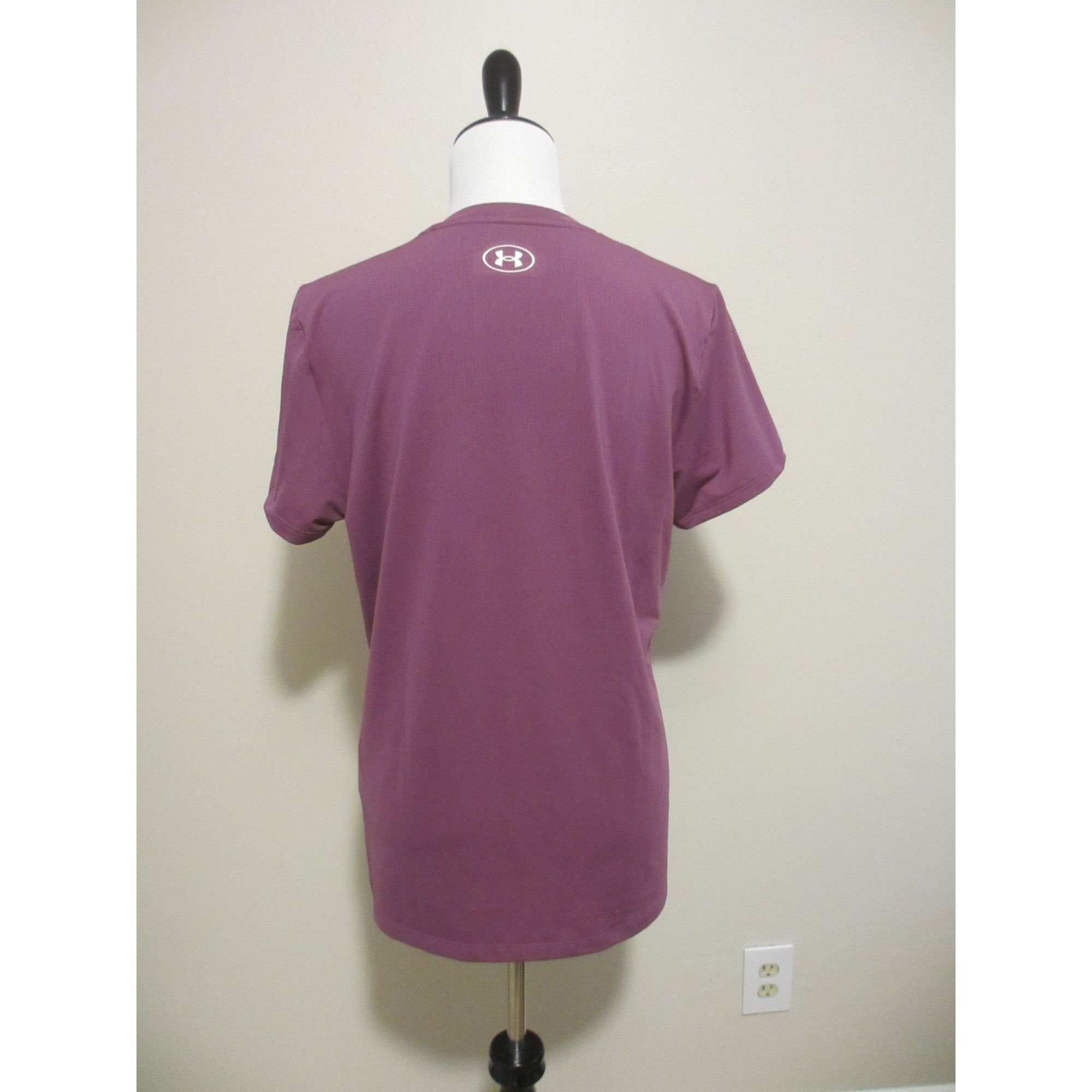Under Armour Under Armour HeatGear Loose Fit Purple V-Neck Short Sleeve W Size L / US 10 / IT 46 - 5 Thumbnail