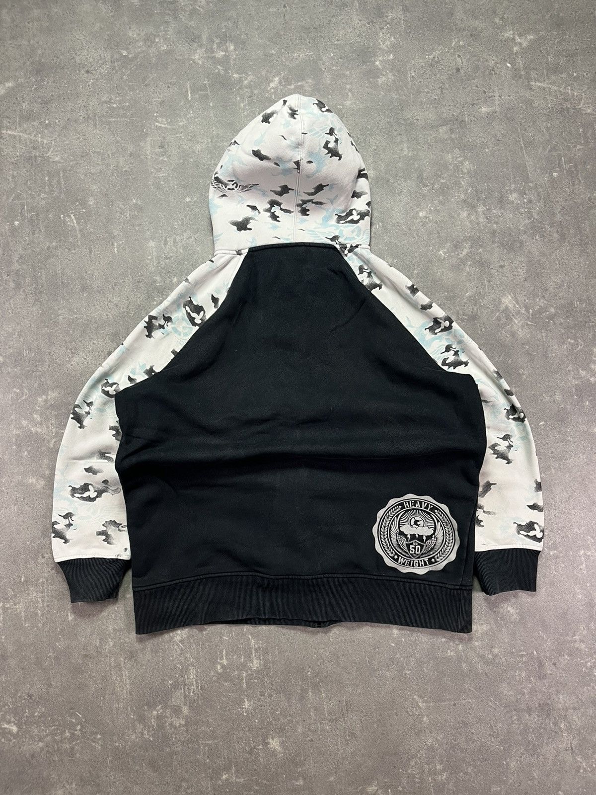G-Unit G-Unit Big Logo Camo Printed Baggy Heavy Zip Hoodie L XL Size US L / EU 52-54 / 3 - 2 Thumbnail