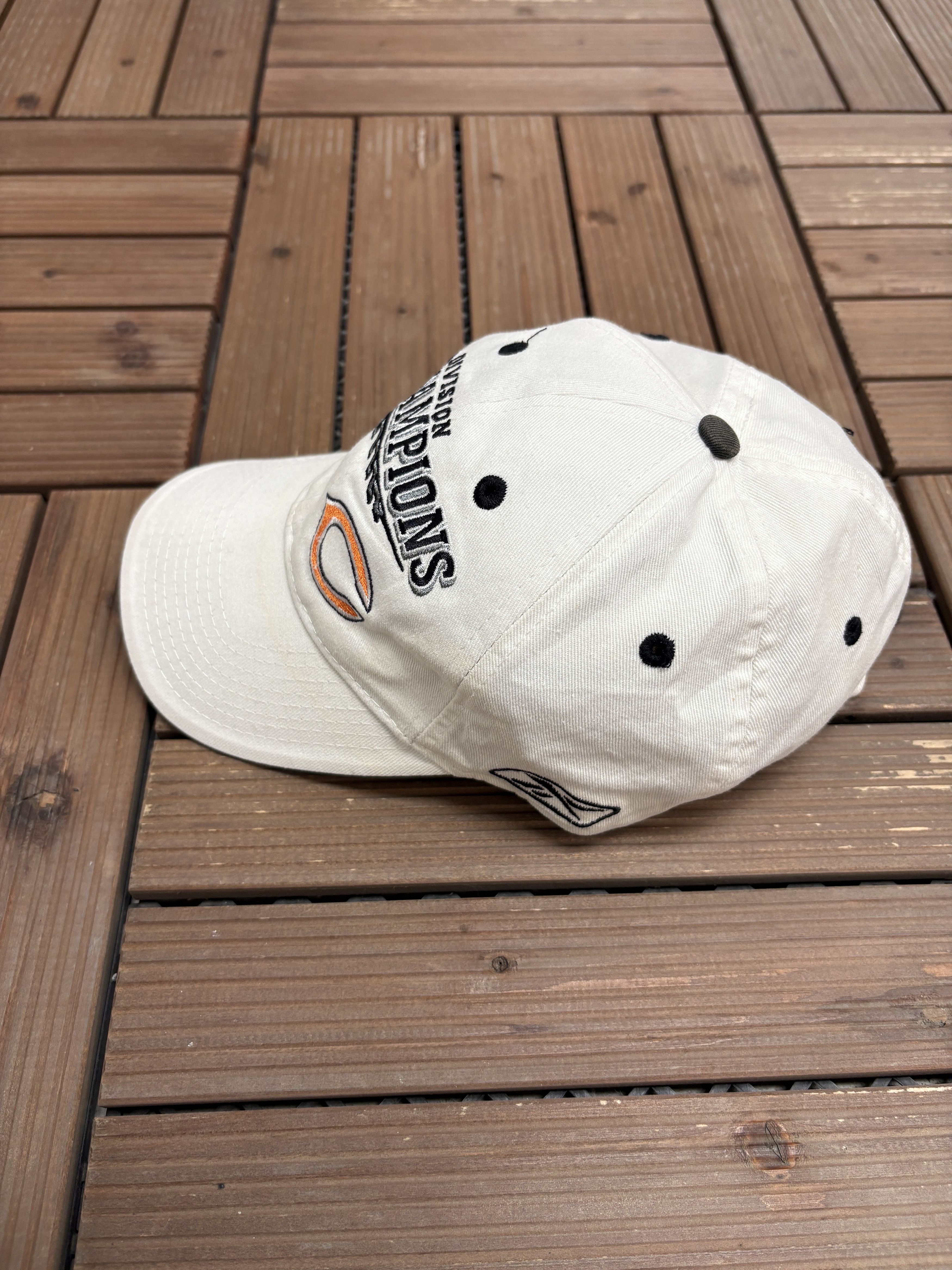 Vintage Chicago Bears 2005 Division Champions Vintage White Hat Cap Size ONE SIZE - 4 Thumbnail