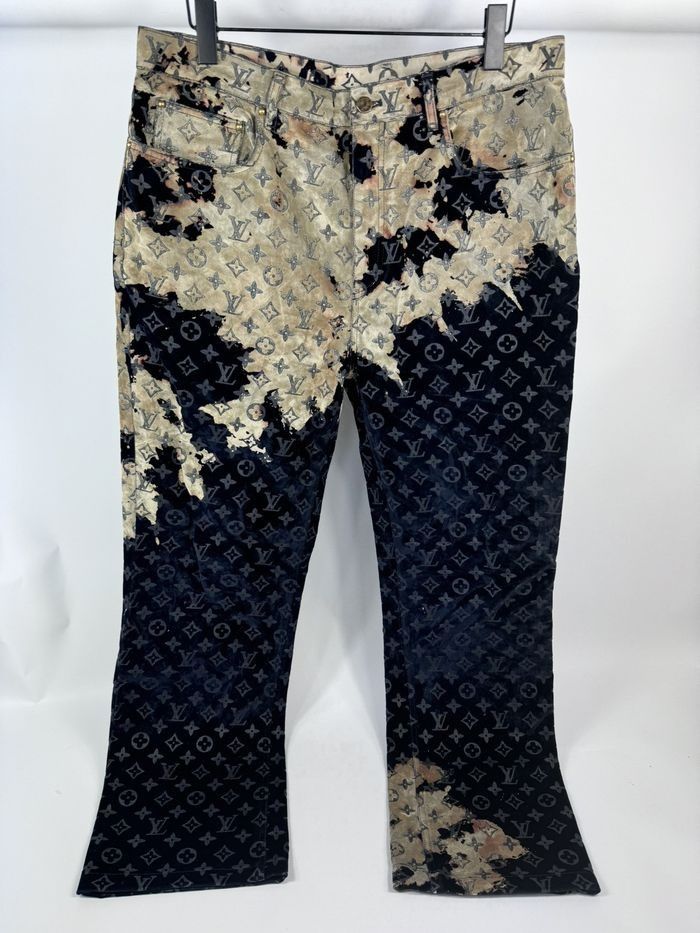 Louis Vuitton Monogram Print Faded Denim Size US 36 / EU 52 - 2 Thumbnail
