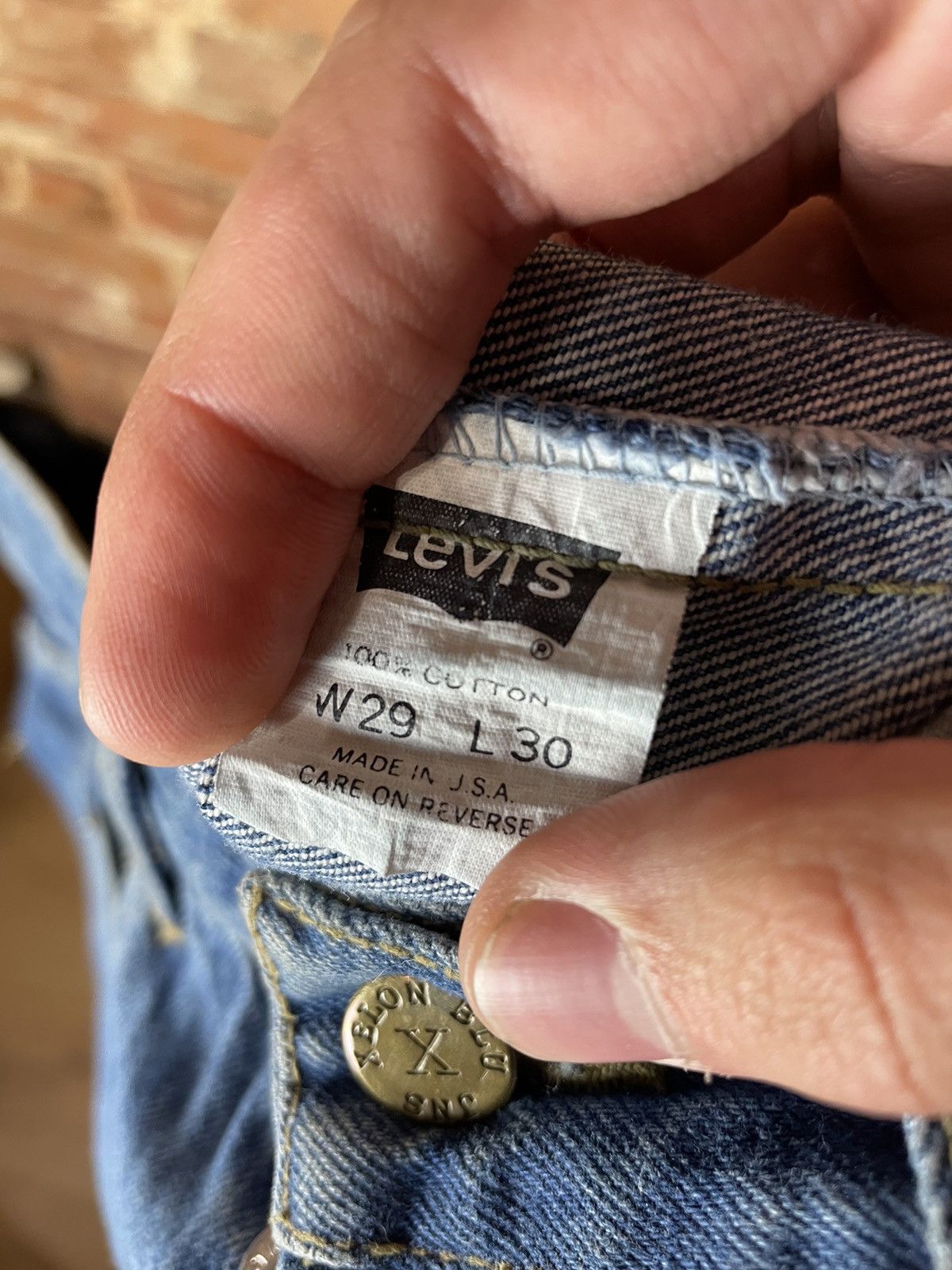 Levi's × Vintage Vintage Levi’s made in USA denim jeans Size US 30 / EU 46 - 10 Thumbnail