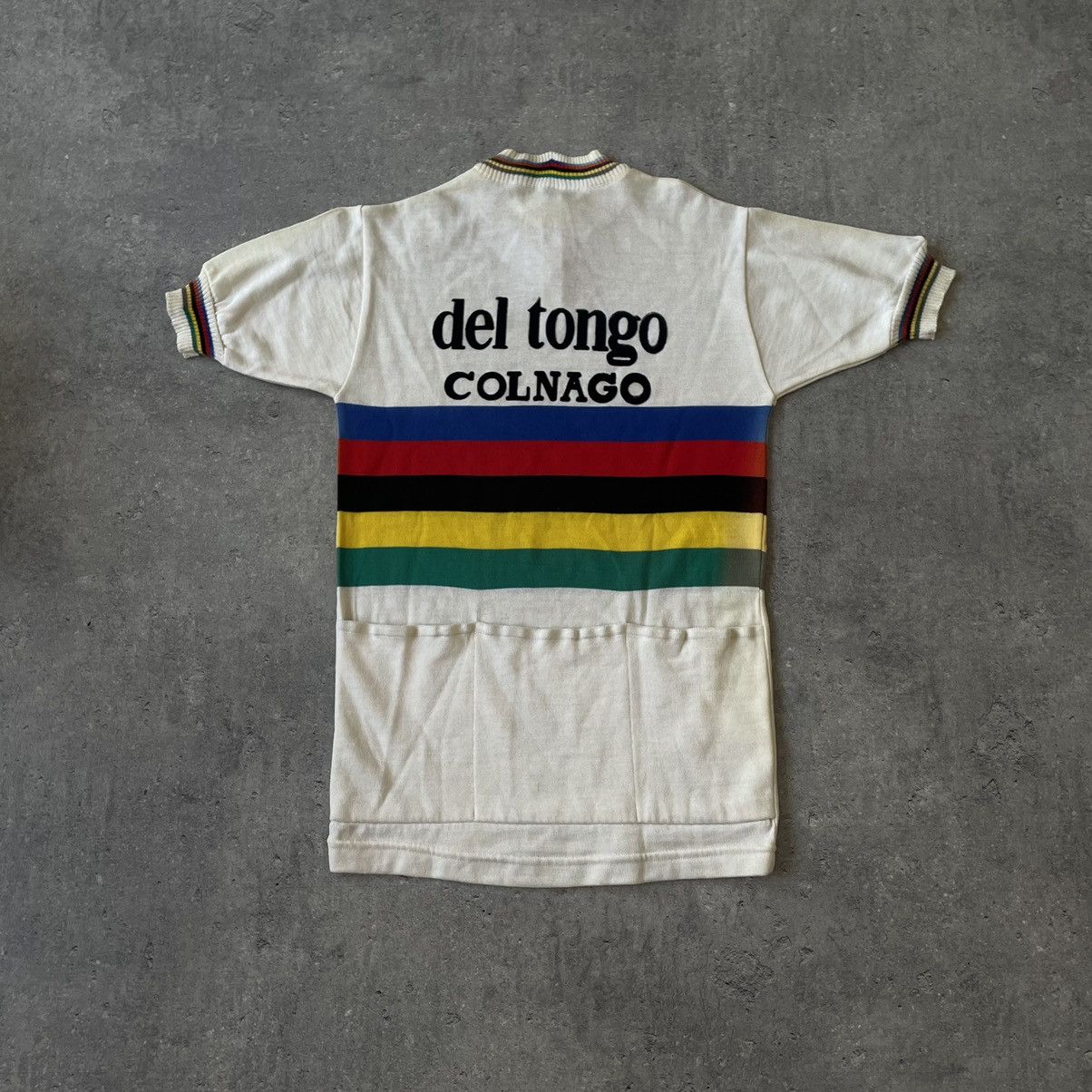 Vintage Vintage Cycling Jersey Del Tongo Colango 80s Size US S / EU 44-46 / 1 - 9 Thumbnail