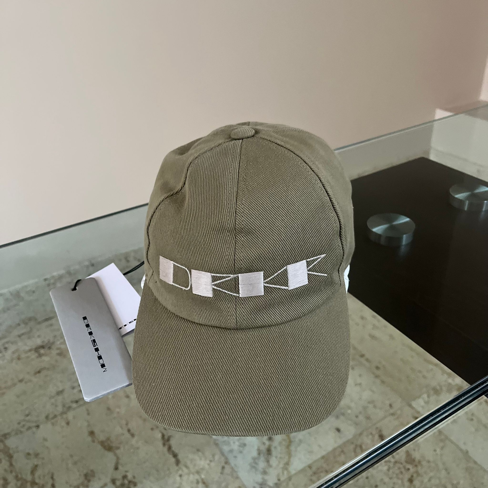 Rick Owens Drkshdw o1rshd1 Size M / Embroidered Logo Snapback Hat Pale Green Size ONE SIZE - 4 Thumbnail