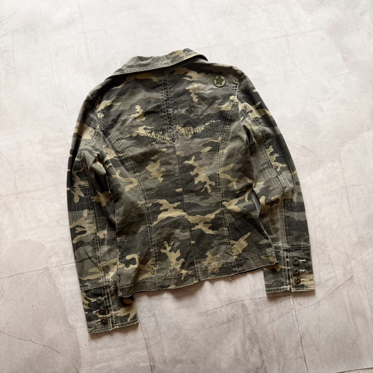 Hysteric Glamour × Undercover Faded Camo Blazer Jacket Military Hysteric Glamour Vibe PPFM Size S / US 4 / IT 40 - 6 Thumbnail