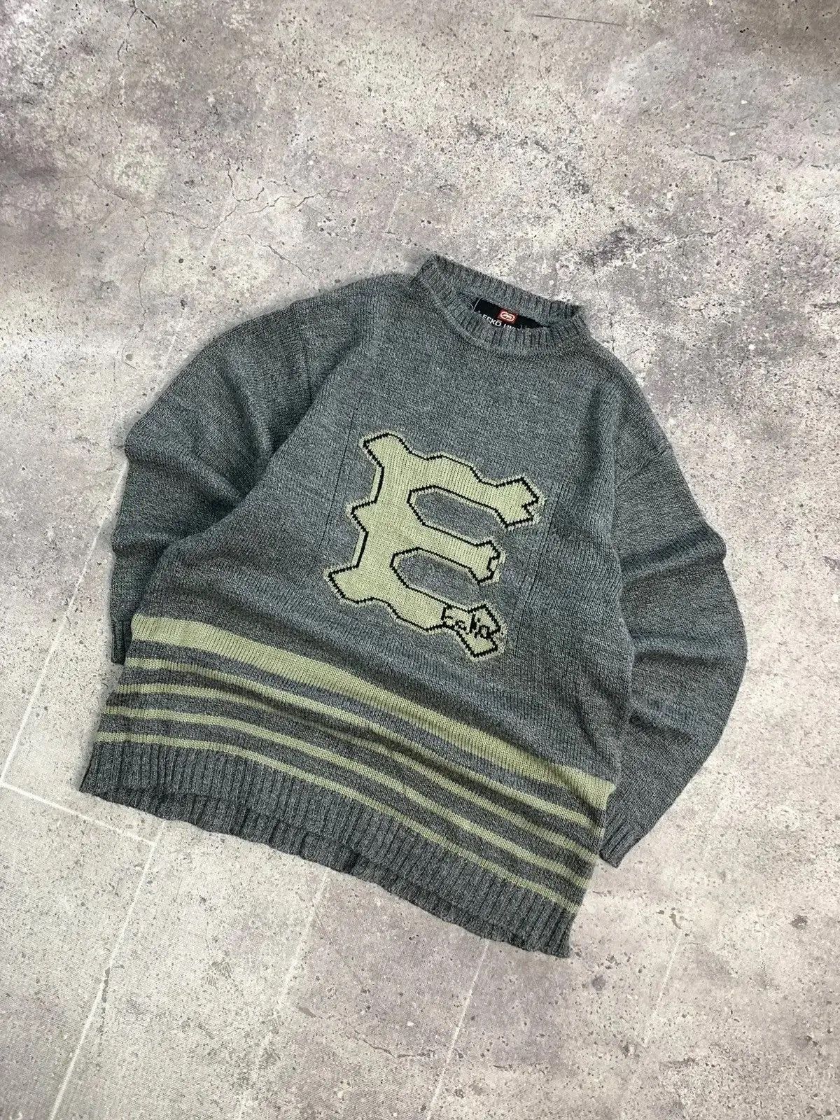 Ecko Unltd. × Vintage Vintage Y2K Ecko UNLTD Sweater If Six Was Nine Style Size US XL / EU 56 / 4 - 10 Thumbnail