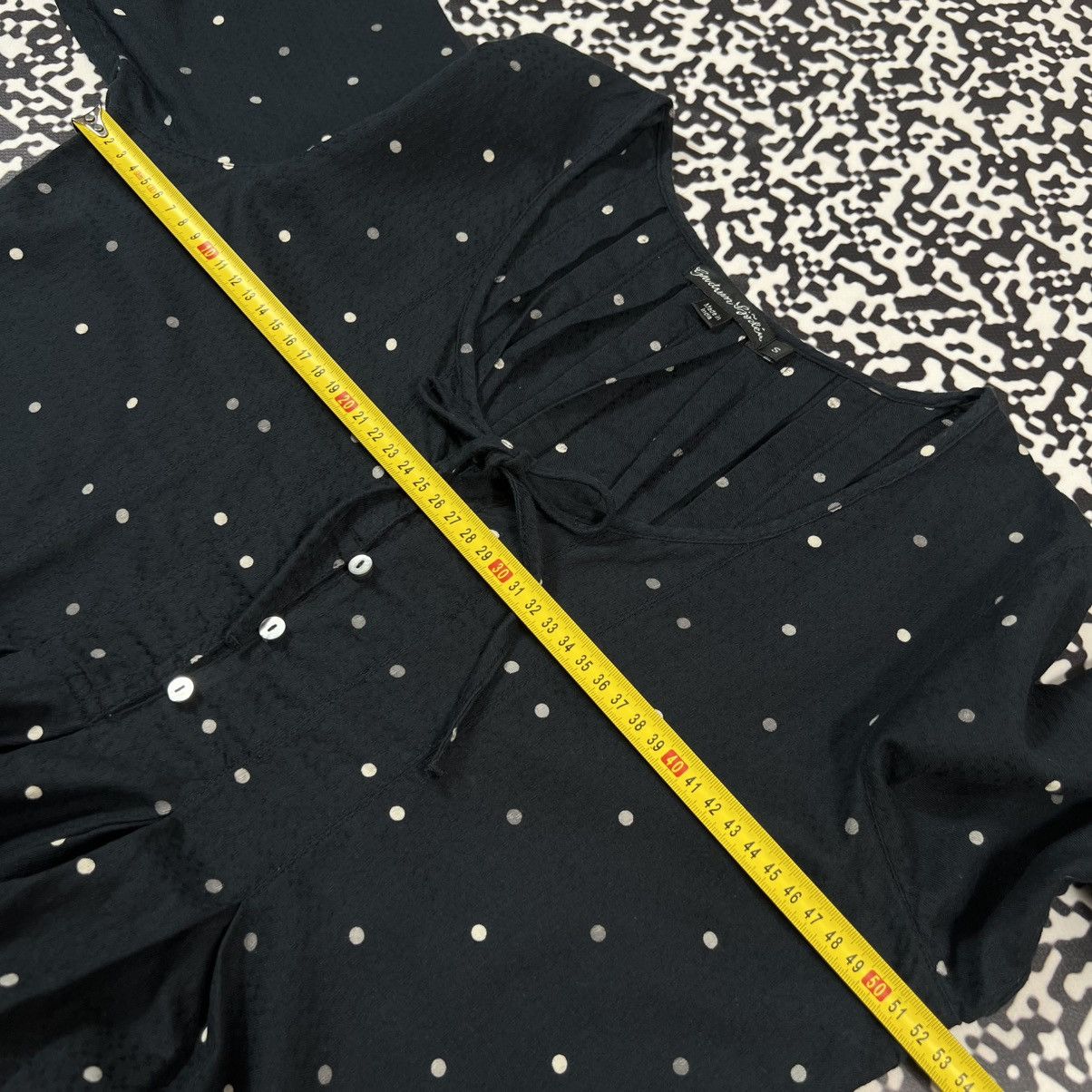 Gudrun Sjoden Vintage Y2K Gundrun Sjoden Polka Dot Retro Flared Mini Dress Size S / US 4 / IT 40 - 24 Thumbnail