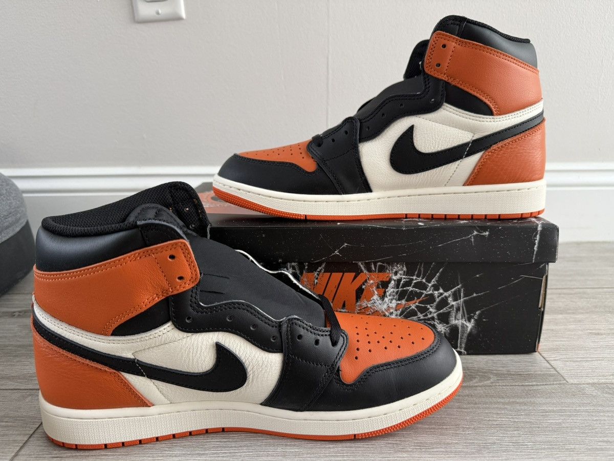 Jordan Brand Jordan 1 Retro High OG Shattered Backboard Black Starfish 12 Size US 12 / EU 45 - 2 Thumbnail