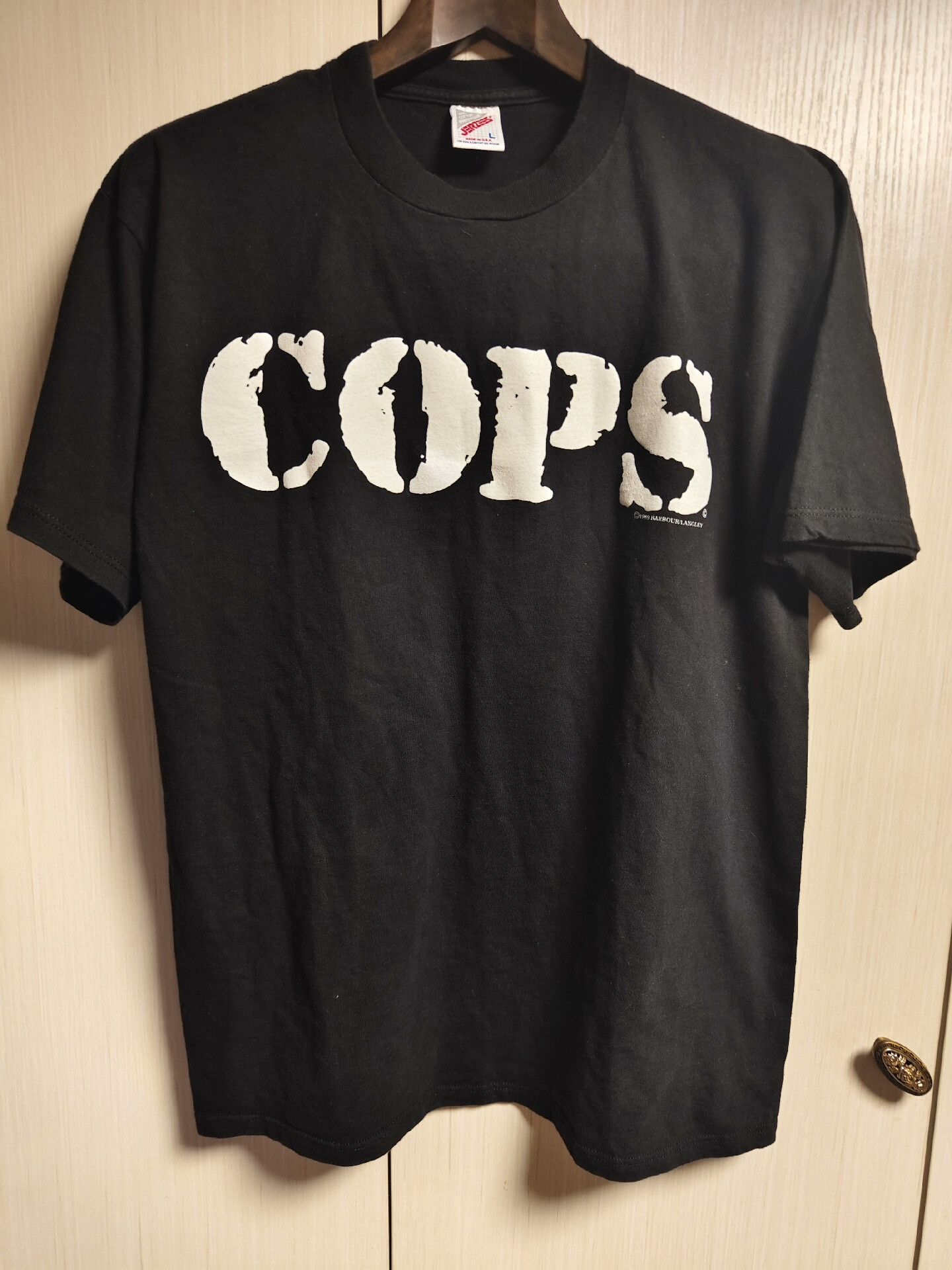 Vintage 80s Vintage Cops ASAP Rocky Tee Size US M / EU 48-50 / 2 - 1 Thumbnail