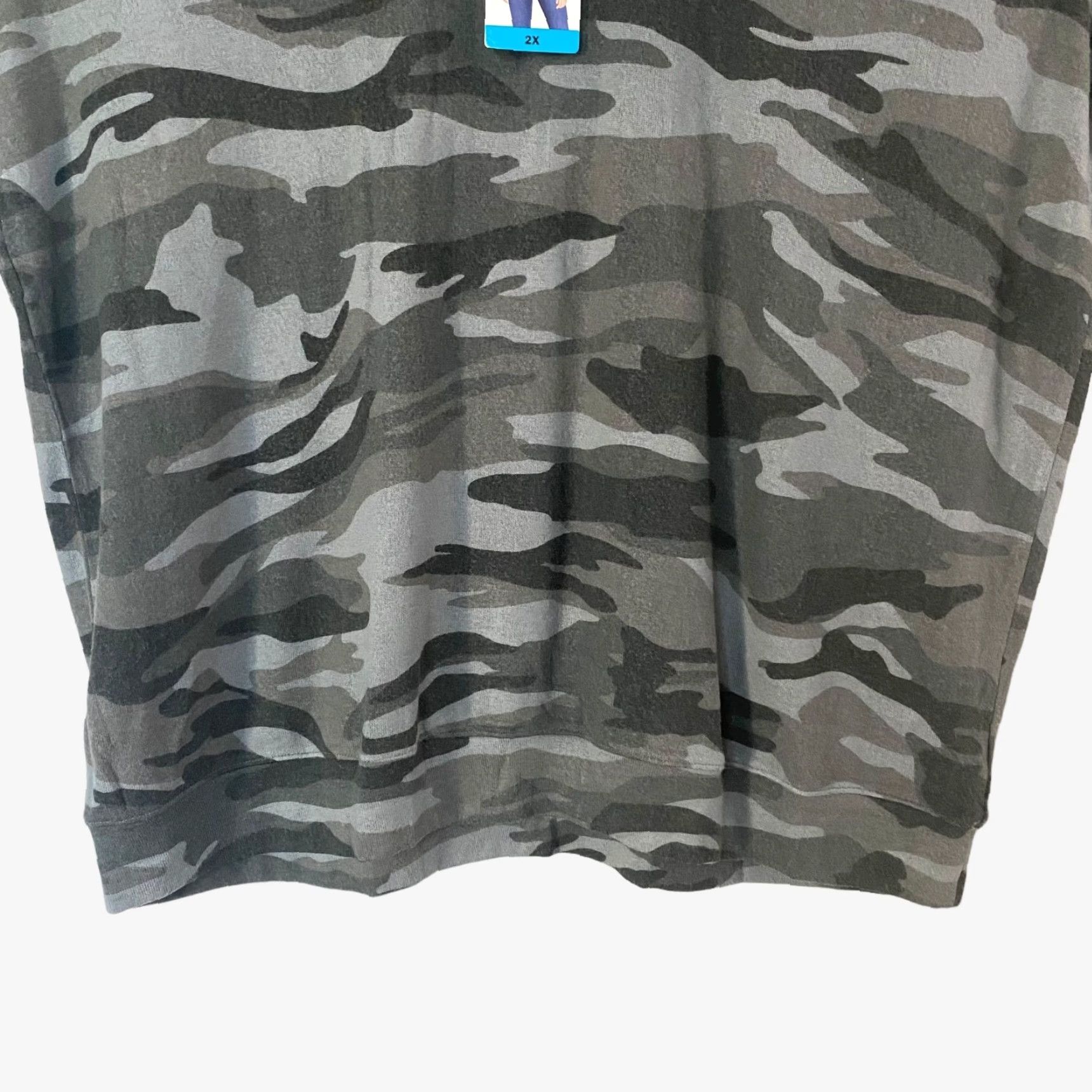 Buffalo David Bitton Buffalo David Bitton Camo Sweatshirt Gray Women's Plus Size 2X Pullover Scoop-Neck Casual All Seasons Lightweight Size XXL / US 16-18 / IT 52-54 - 6 Thumbnail