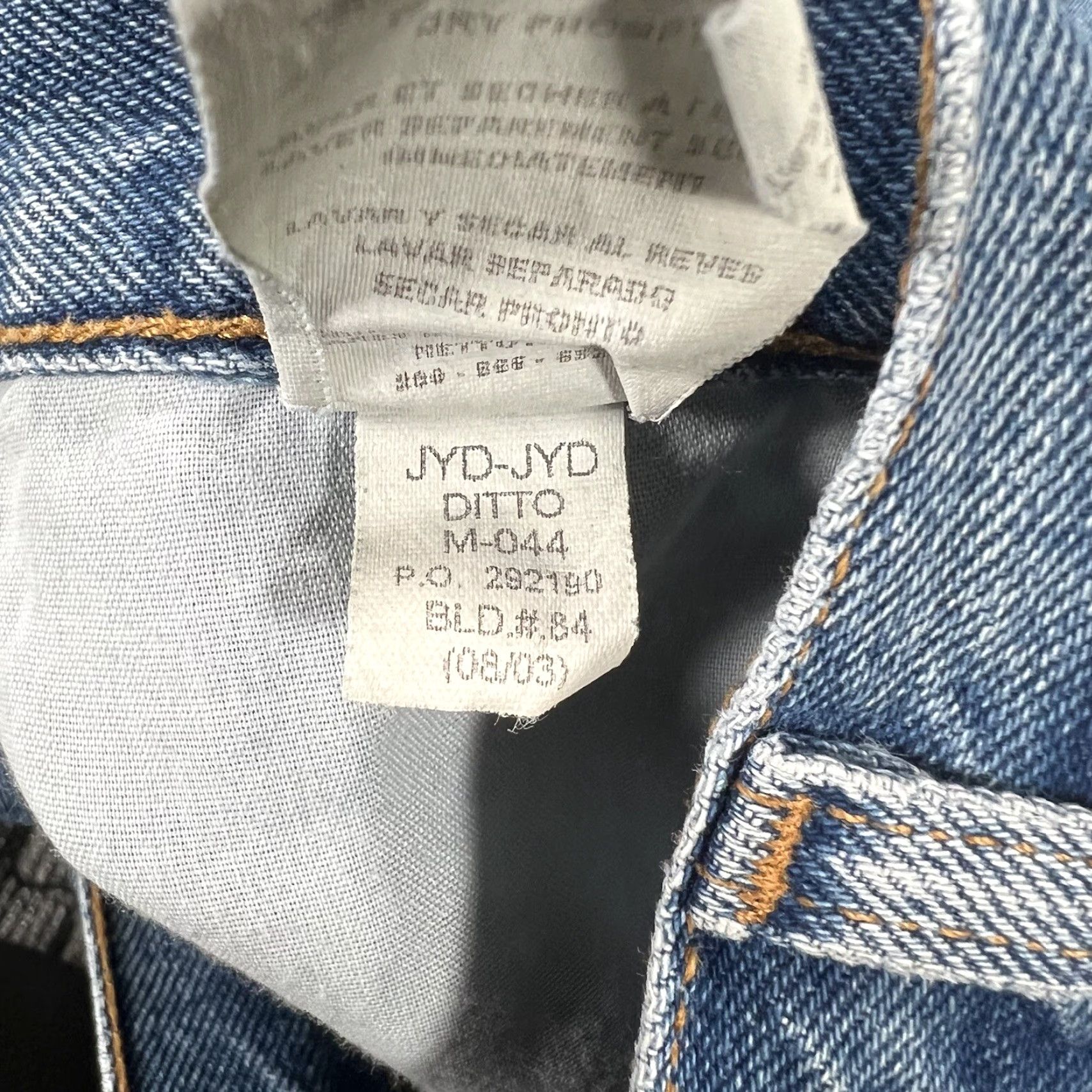 Tommy Hilfiger VINTAGE Tommy Hilfiger Jeans Straight Mens 39x33 Blue Denim 5 Pocket Hip Hop Y2K DITTO JYD Size US 39 - 6 Thumbnail
