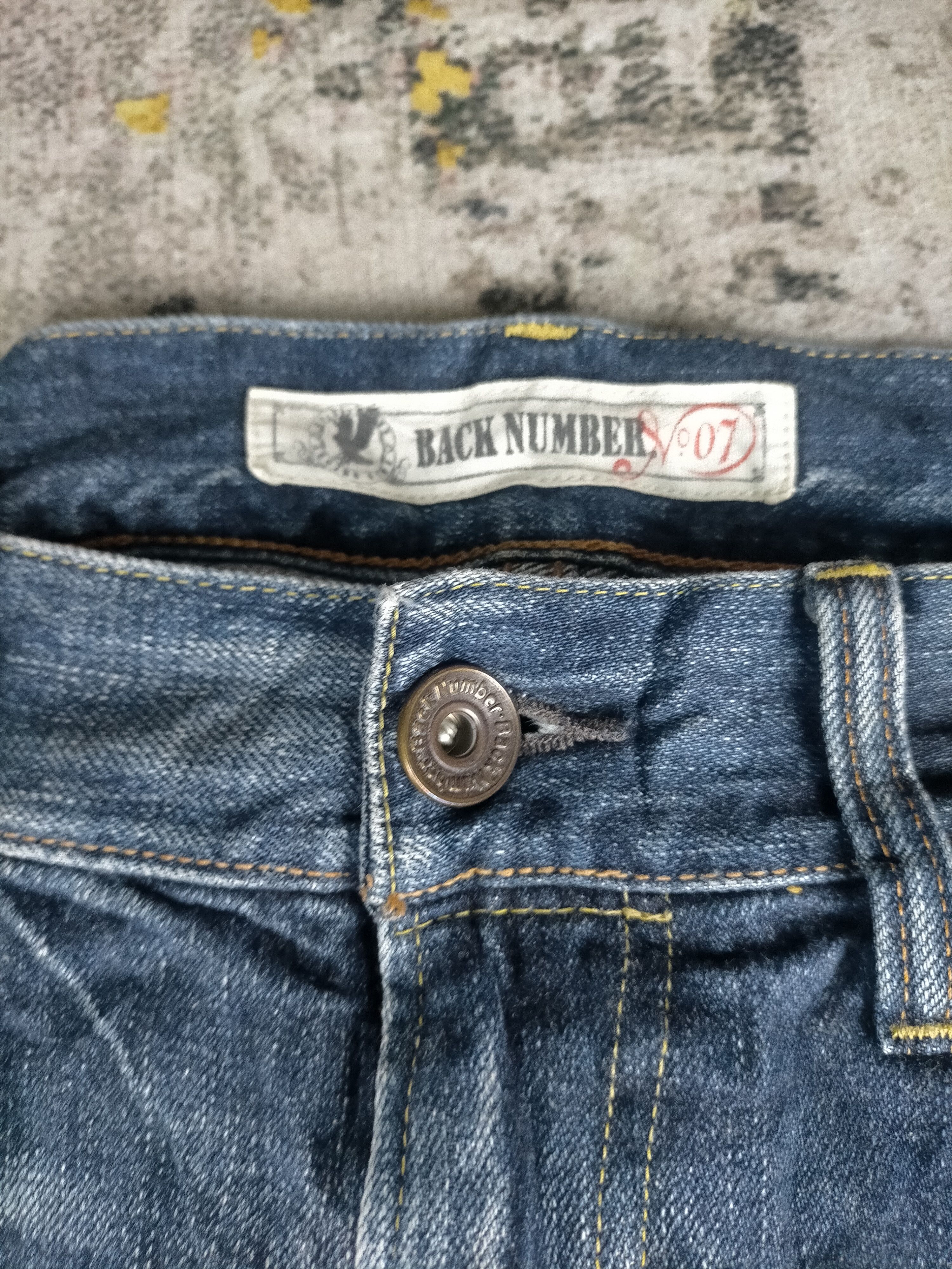 Tornado Mart 90s Flared Back Number Washed Jeans Size US 32 / EU 48 - 7 Thumbnail
