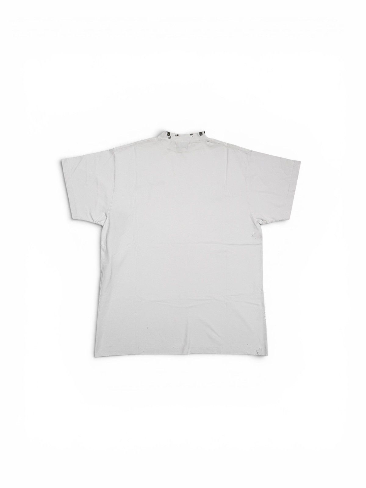 Balenciaga Balenciaga Piercings Collar Oversized Tee Shirt Off White Size US M / EU 48-50 / 2 - 2 Thumbnail