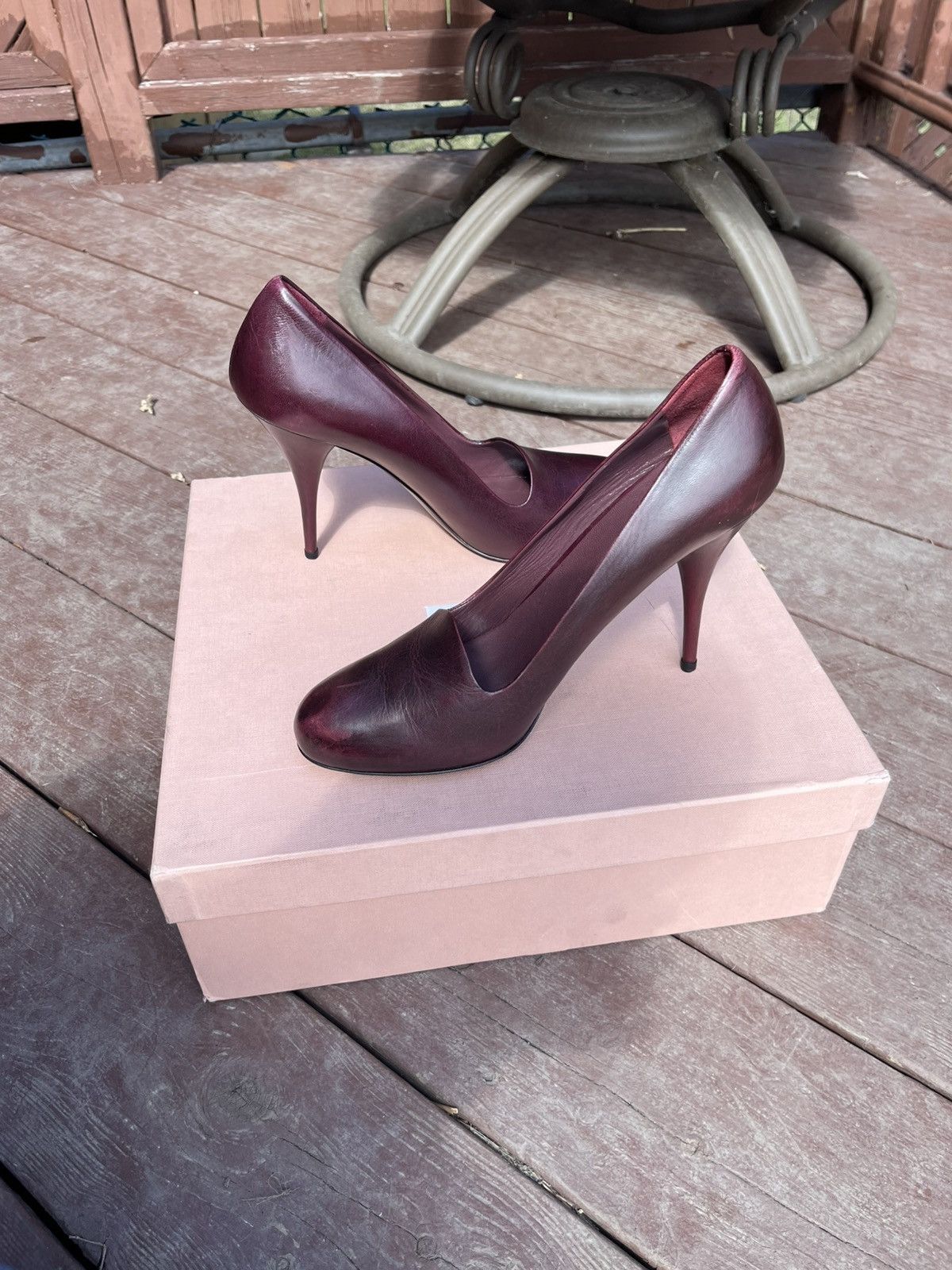 Miu Miu Burgundy Pumps