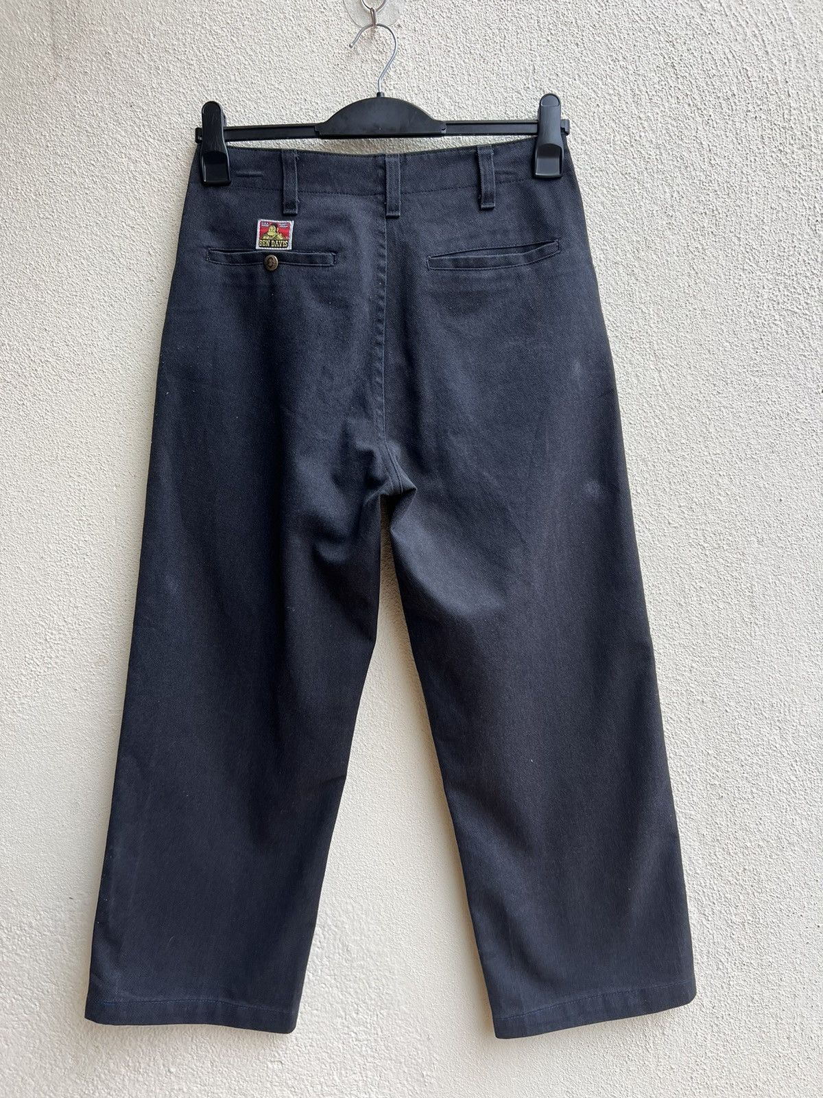 Ben Davis Vintage 90s Ben Davis Fade Black Baggy Trouser Pant Size US 29 - 14 Thumbnail