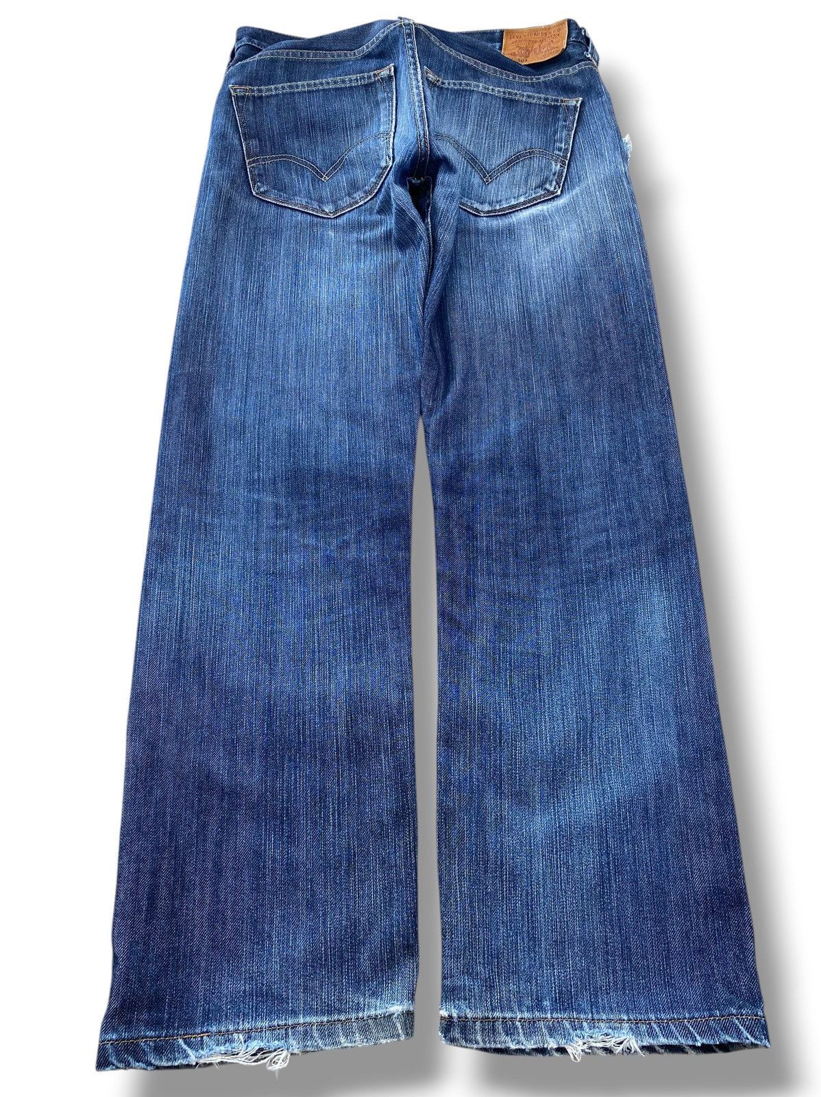Levi's Levi’s 504 Faded Blue Wash Style Straight Leg Jeans Size US 32 / EU 48 - 3 Thumbnail