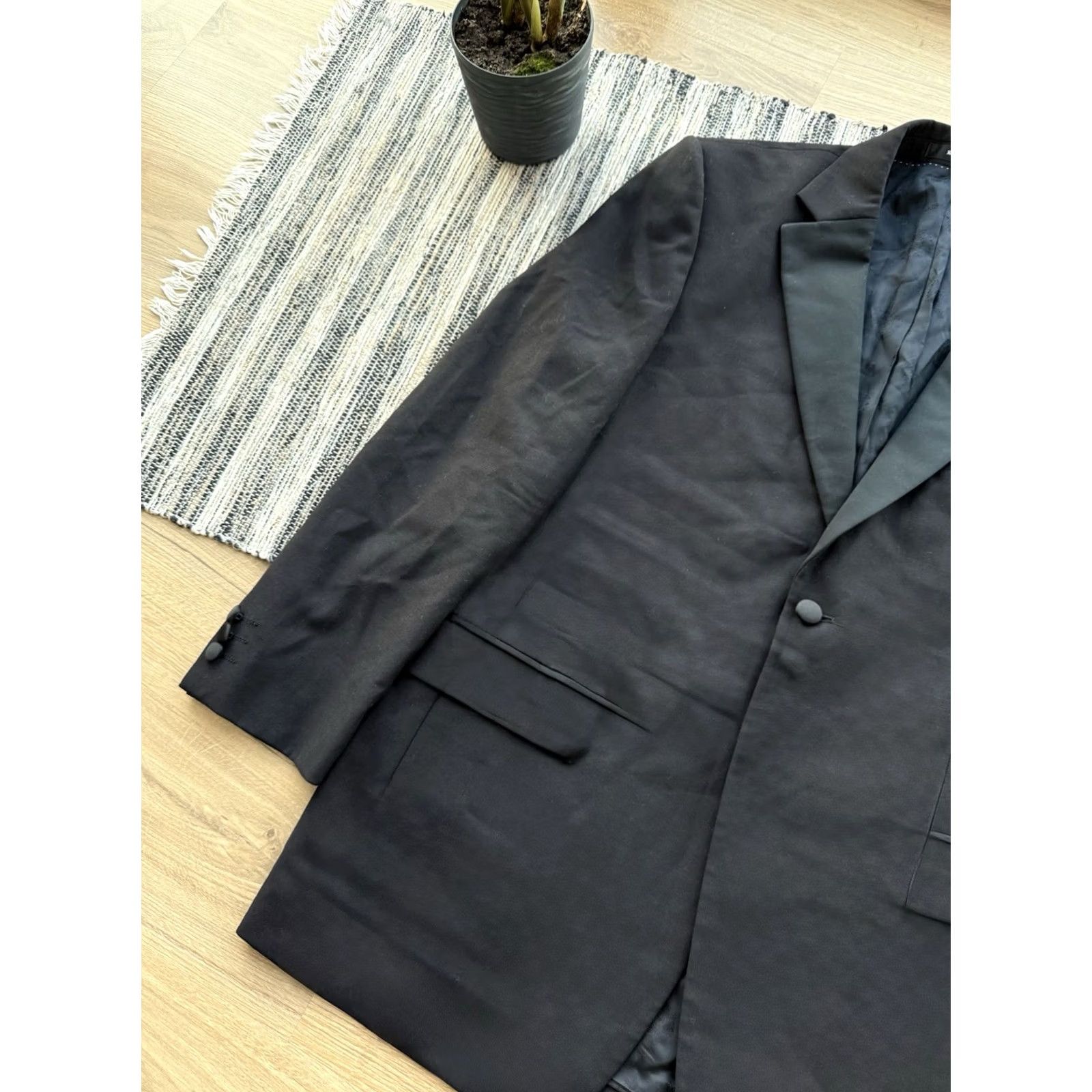 Balmain VINTAGE BALMAIN NOVATIONS FLEX Men Blazer Jacket Black Formal Casual 2 Piece M Adults Mens Balmain Blazer 90s Luxury Paris Size 40R - 4 Thumbnail