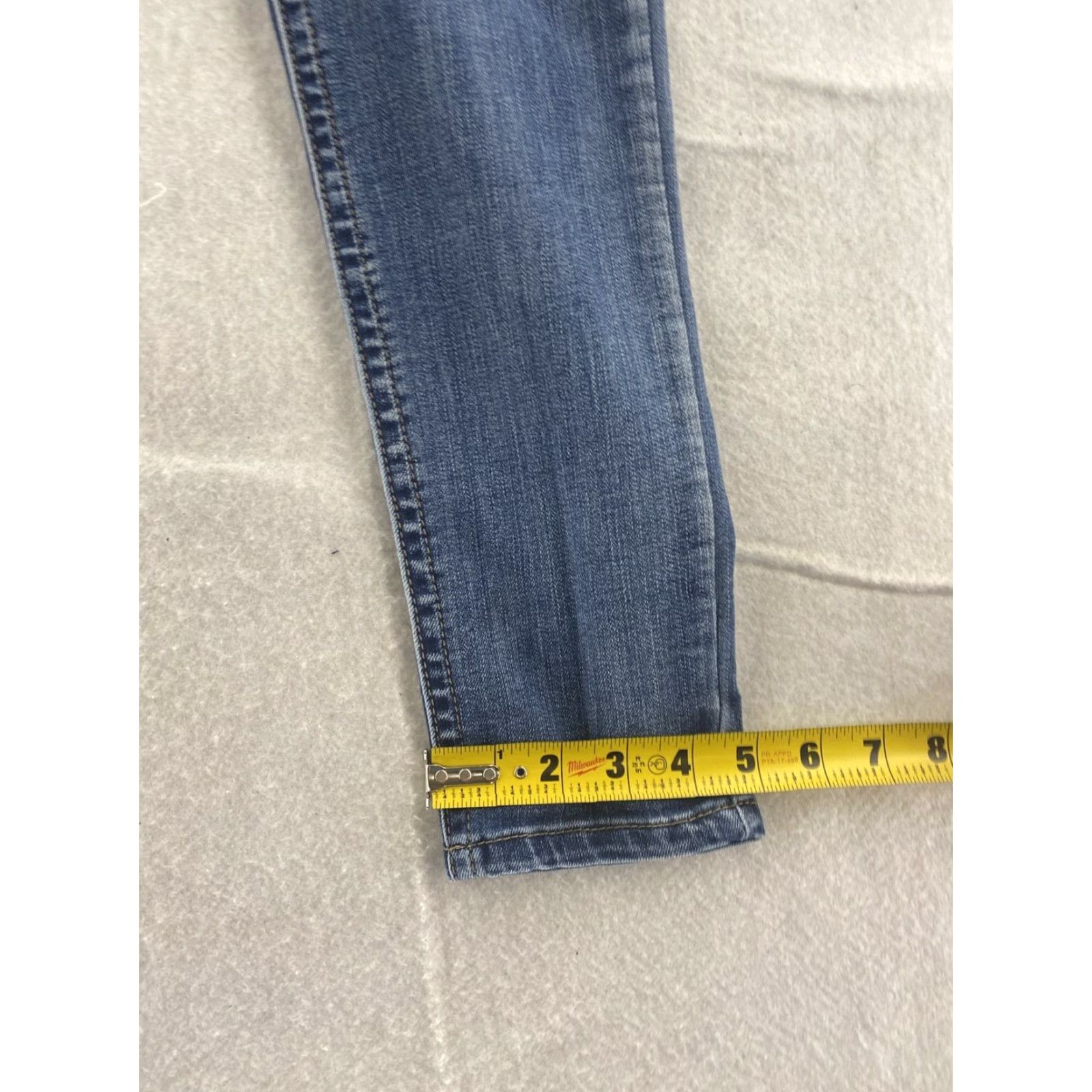 Vintage Seven7 Jeans Women 6 Tummy Less Mid Rise Blue Denim Skinny Regular Jeans Size 28" / US 6 / IT 42 - 6 Thumbnail