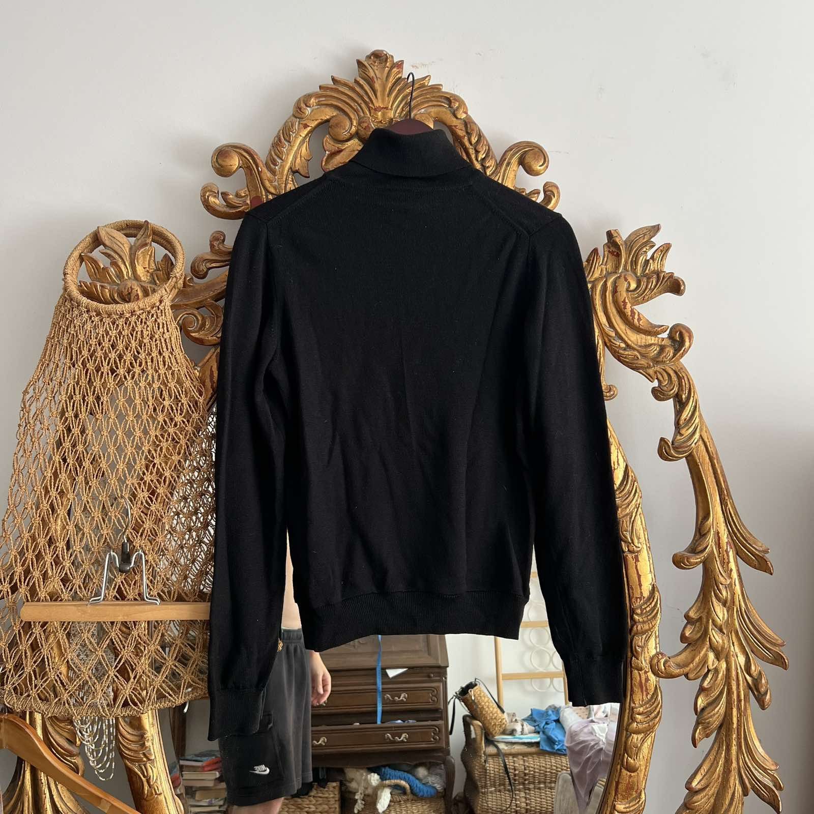 Lacoste Vintage Lacoste Golf Turtleneck sweater Jumper Black Size US S / EU 44-46 / 1 - 2 Thumbnail