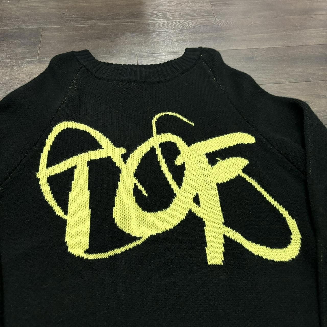 Designer templer of faith knit TOF sweater Smiley Face Patch XL Size US XL / EU 56 / 4 - 1 Thumbnail