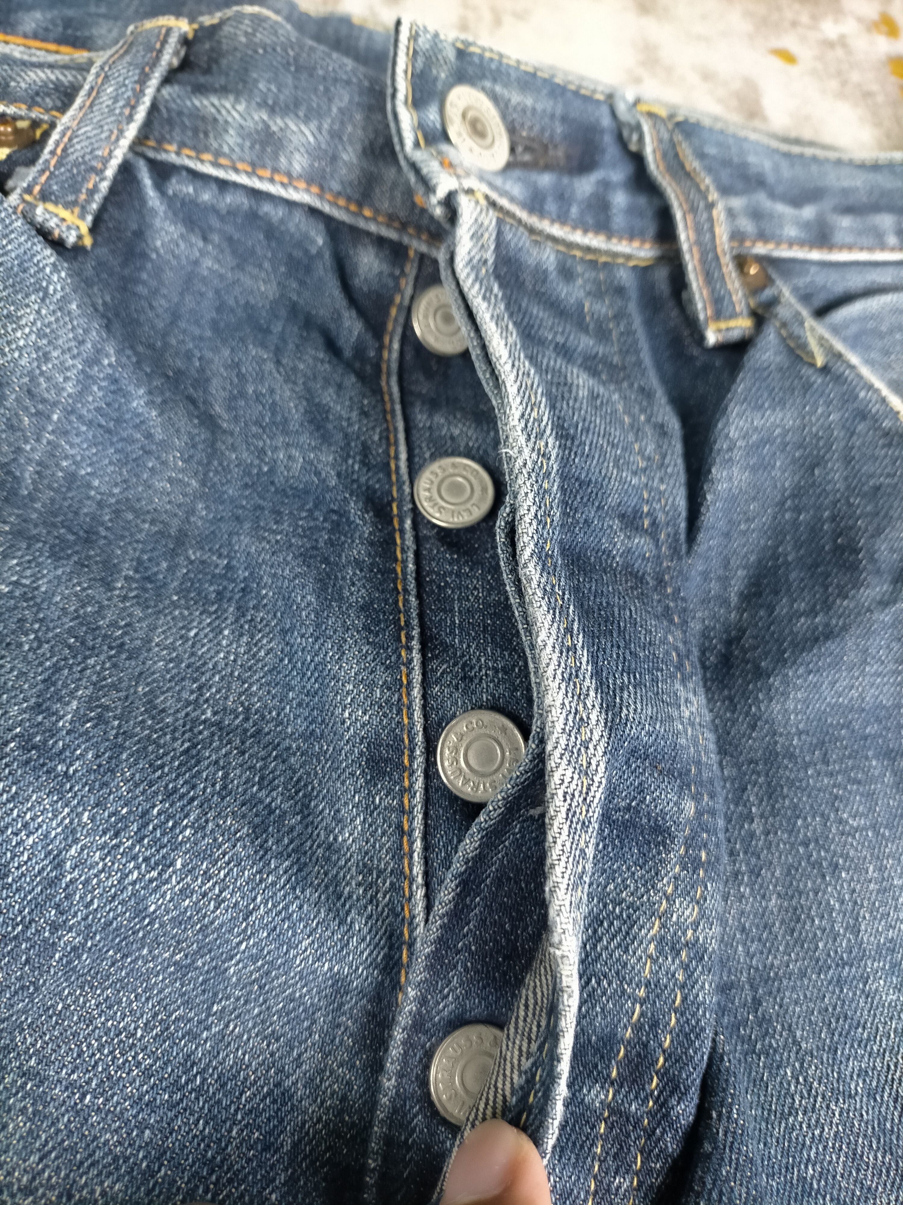 Levi's 🔥 Vintage Lvc Levis 501 Big E Selvedge Size US 30 / EU 46 - 6 Thumbnail