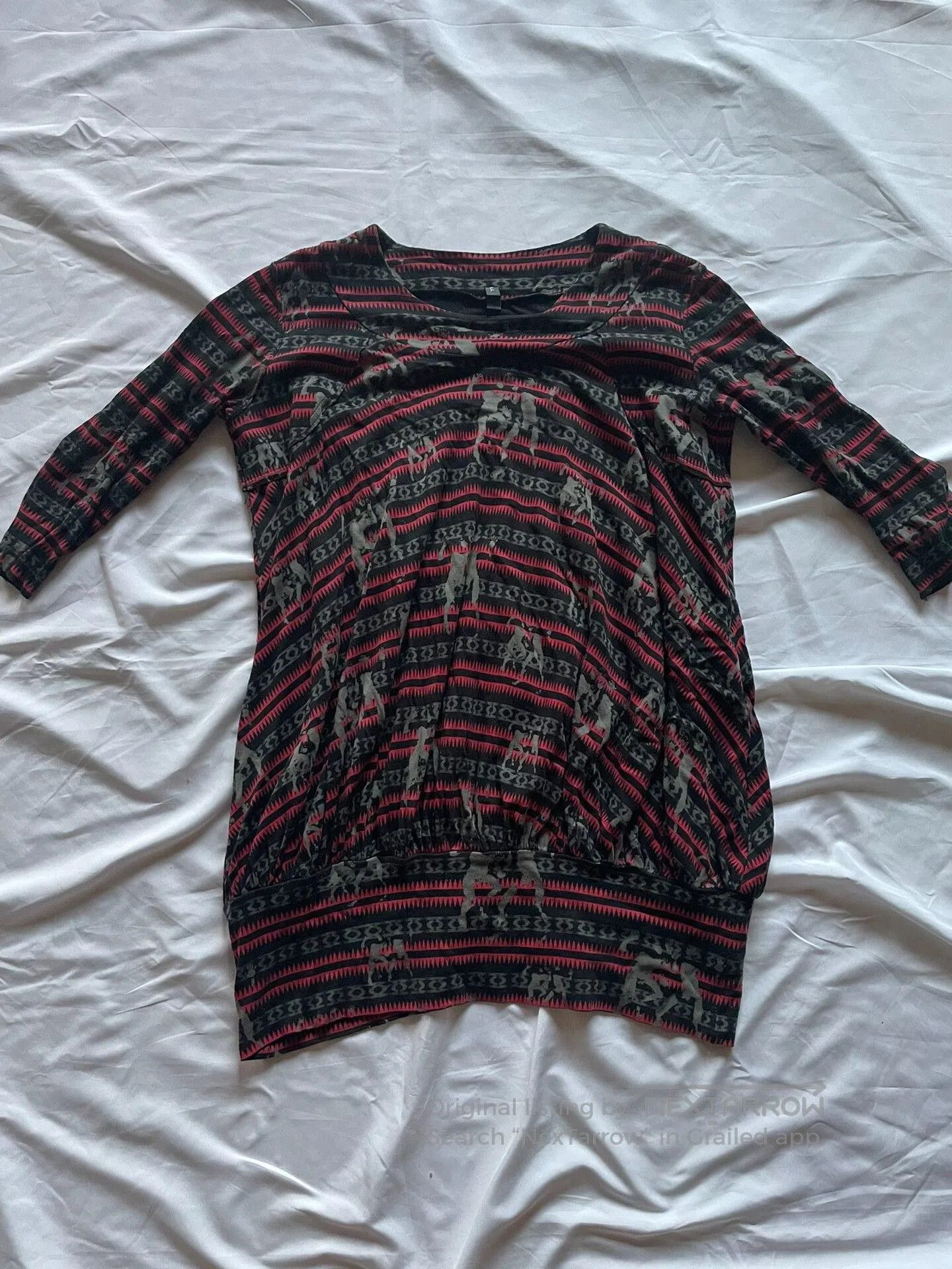 Undercover red zigzag long sleeve shirt. Size S / US 4 / IT 40 - 1 Thumbnail
