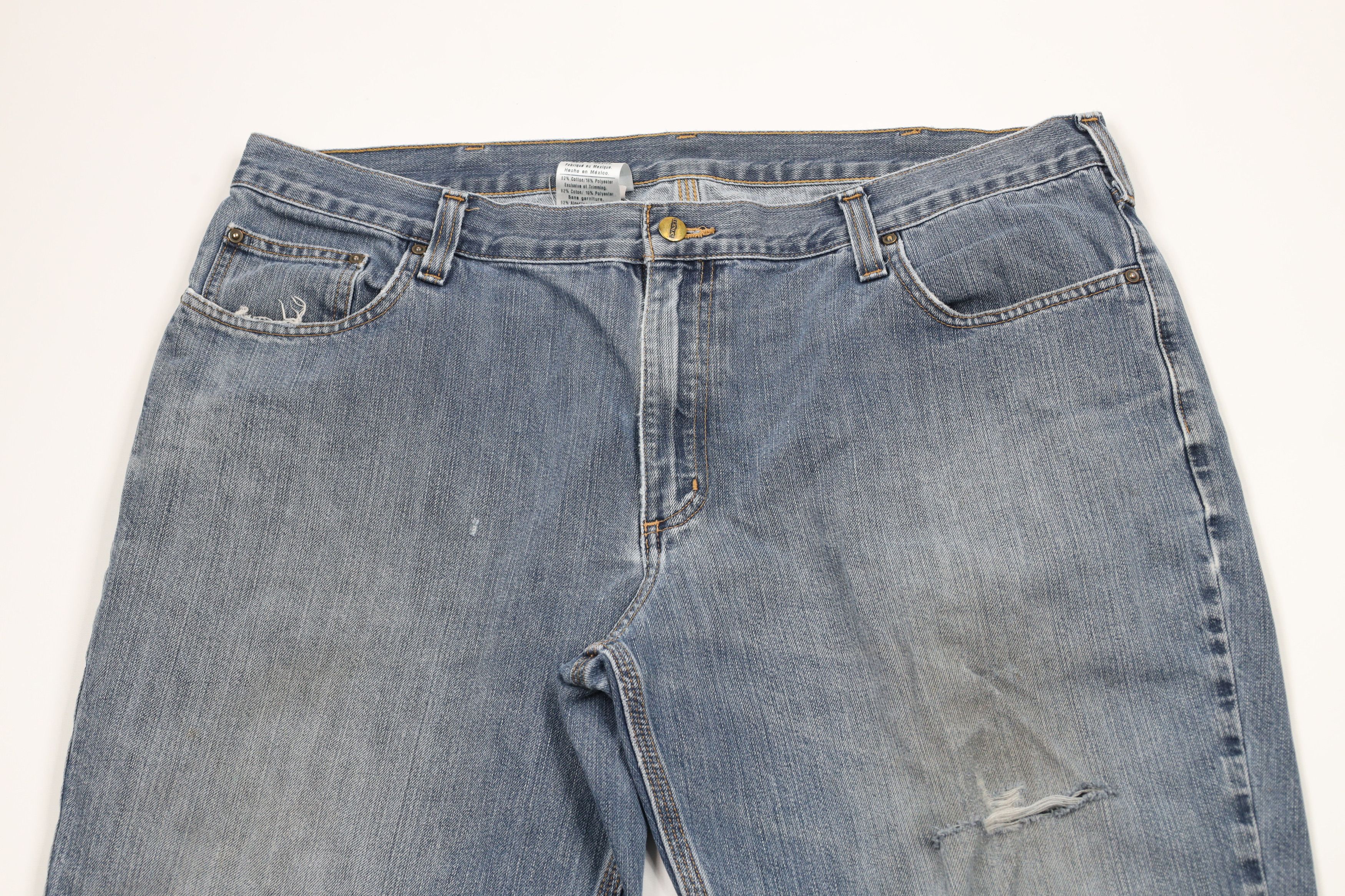 Carhartt × Vintage Vintage Carhartt Relaxed Fit Denim Jeans Blue Cotton Blend Size US 40 / EU 56 - 2 Thumbnail