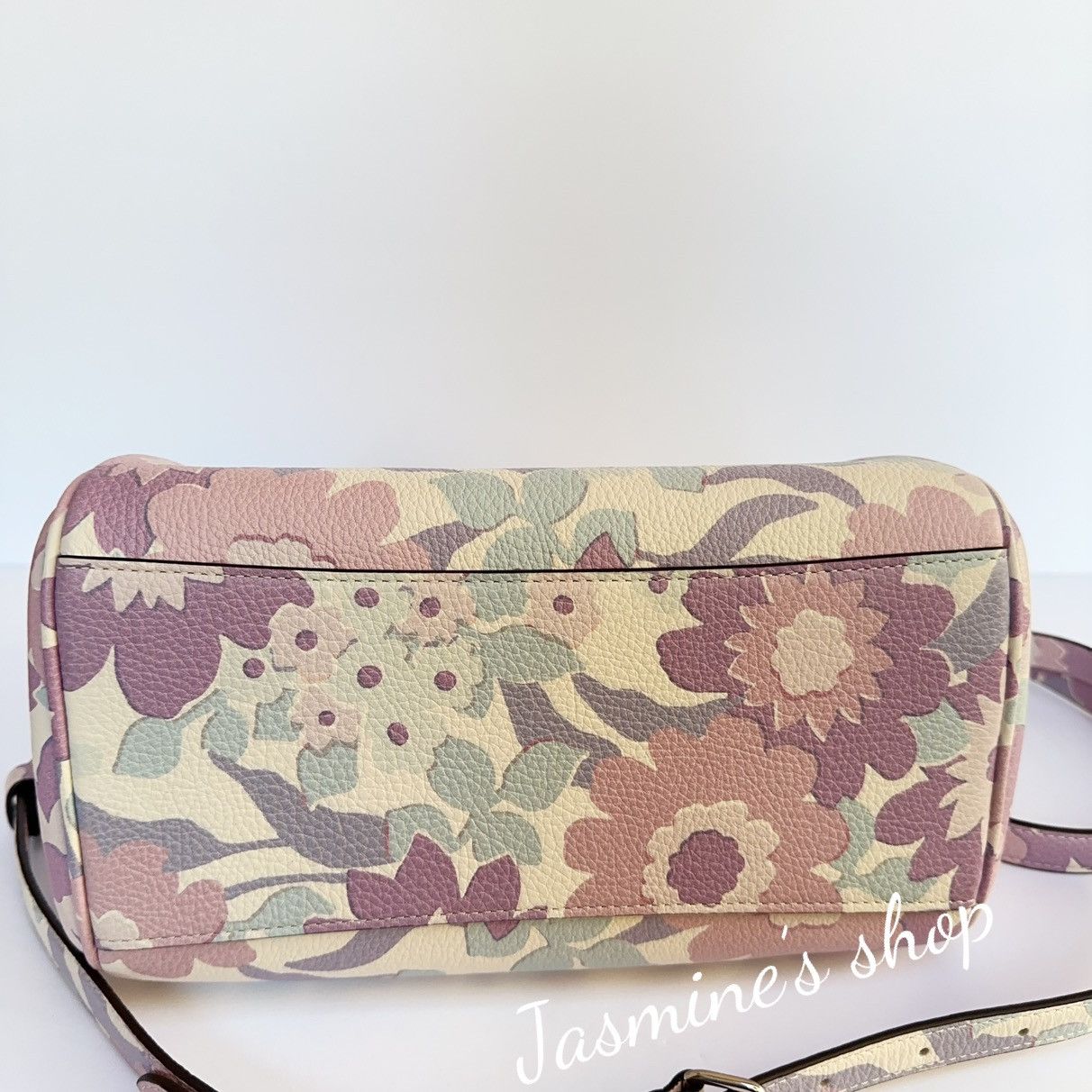 Coach NWT Coach Rowan Satchel Bag With Floral Print CBG82 Size ONE SIZE - 8 Thumbnail