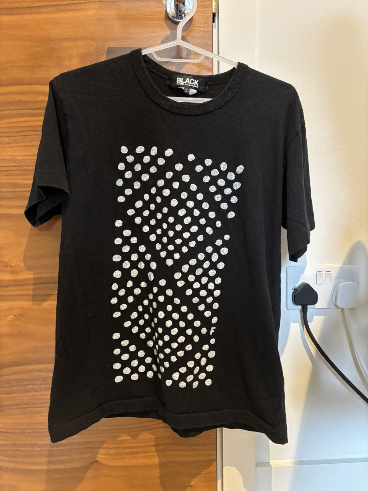 Comme des Garcons Black Comme des Garcons Black Polka Tee Size L / US 10 / IT 46 - 1 Thumbnail