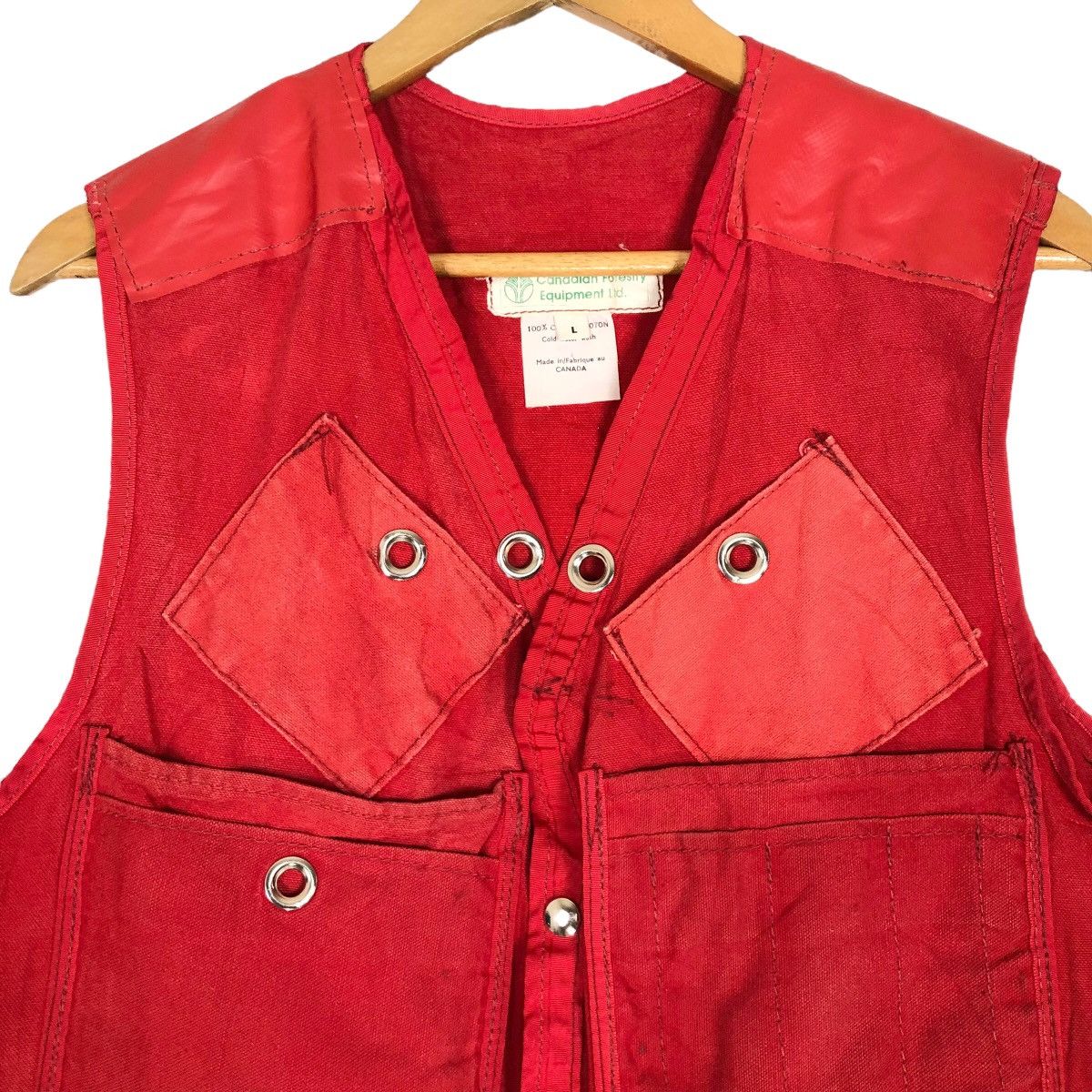 Vintage Vintage 90s Canadian Forestry Equipment Ltd Cargo Vest Size US L / EU 52-54 / 3 - 3 Thumbnail