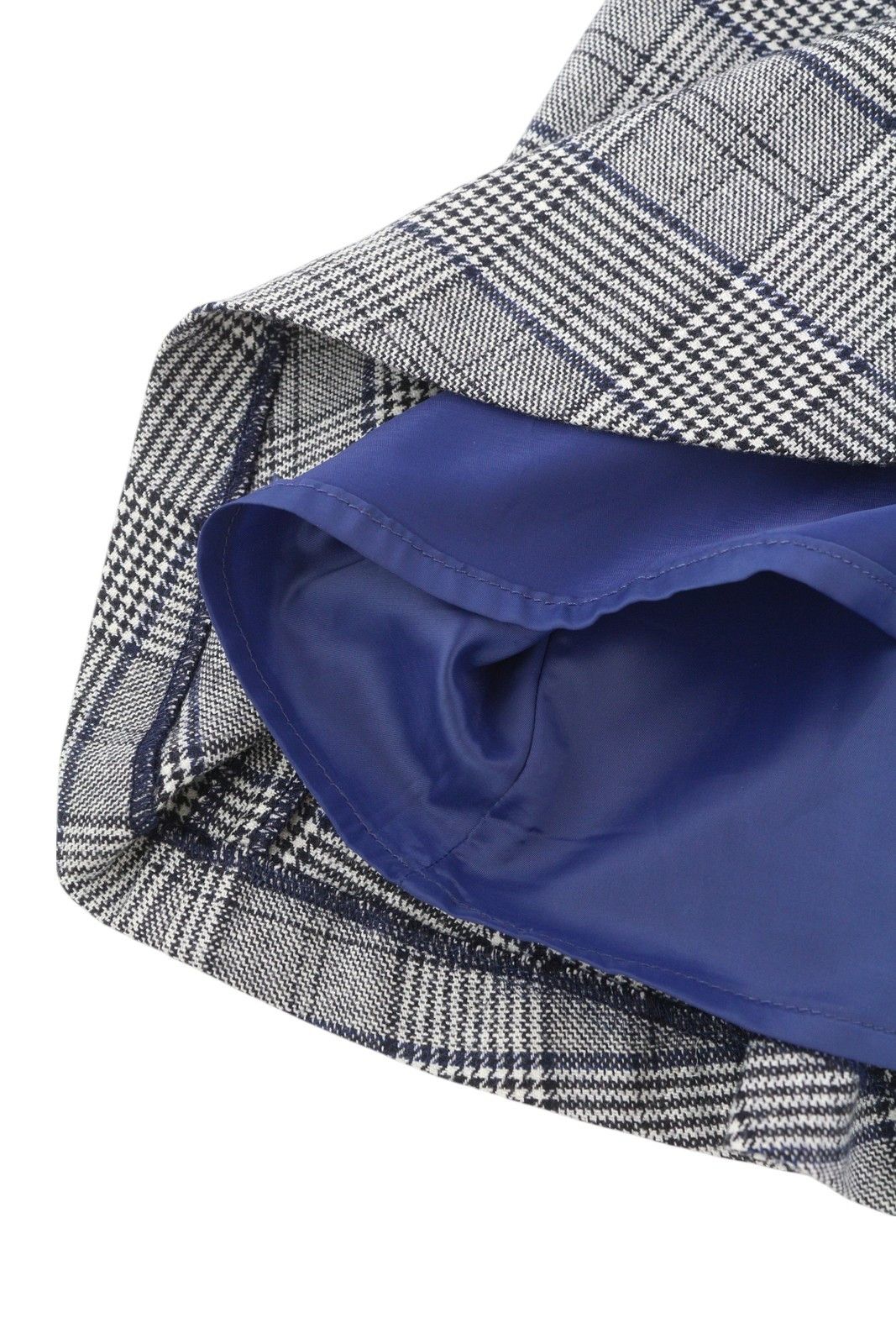 Gant CHECKED FLARE EU34 Blue Plaid Knee Skirt 85179 Size 26" / US 2 / IT 38 - 5 Thumbnail