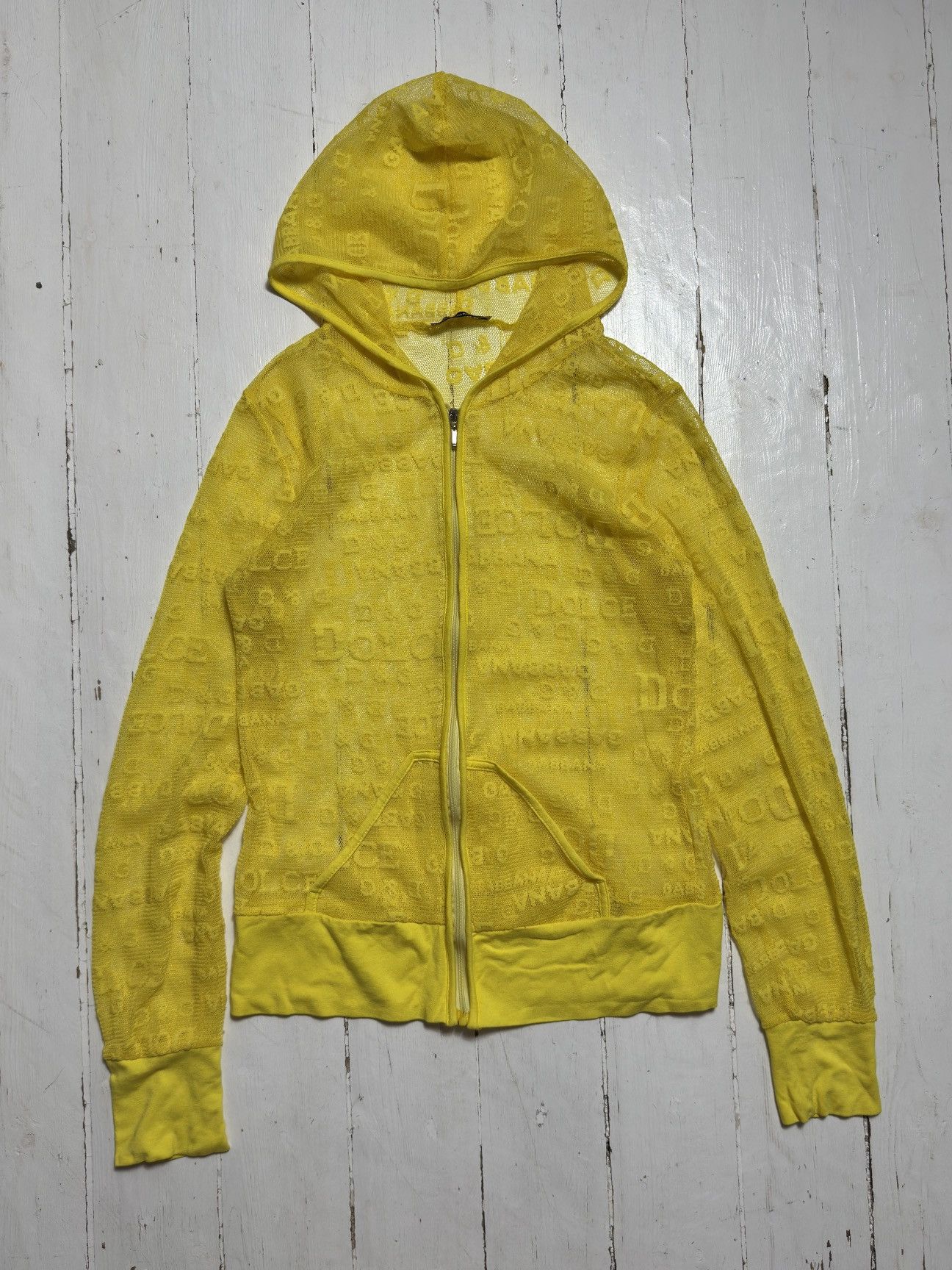Other VINTAGE DOLCE&GABBANA STYLE MESH ZIP UP HOODIE Size S / US 4 / IT 40 - 2 Thumbnail