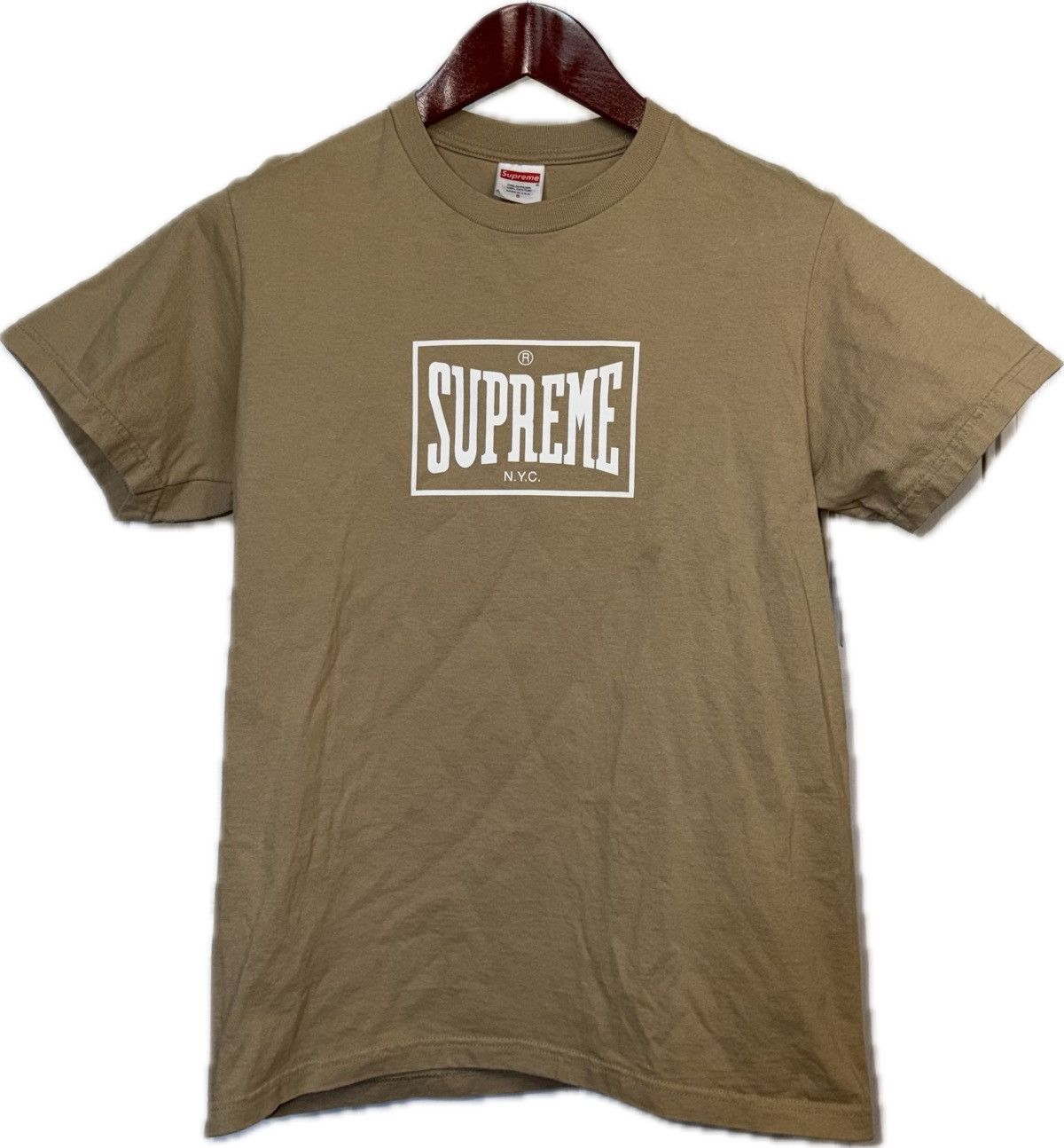 Supreme Supreme Warmup Tee. Khaki. Large. Great condition. Small Size US S / EU 44-46 / 1 - 1 Thumbnail