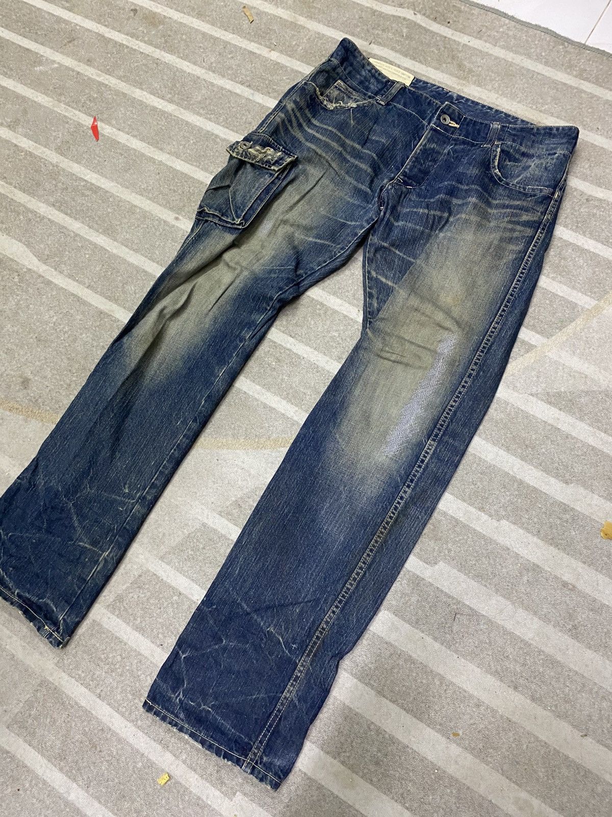 Japanese Brand × Johnbull Rare Vintage John Bull Military Cut Single Side Pocket Denim Size US 34 / EU 50 - 2 Thumbnail