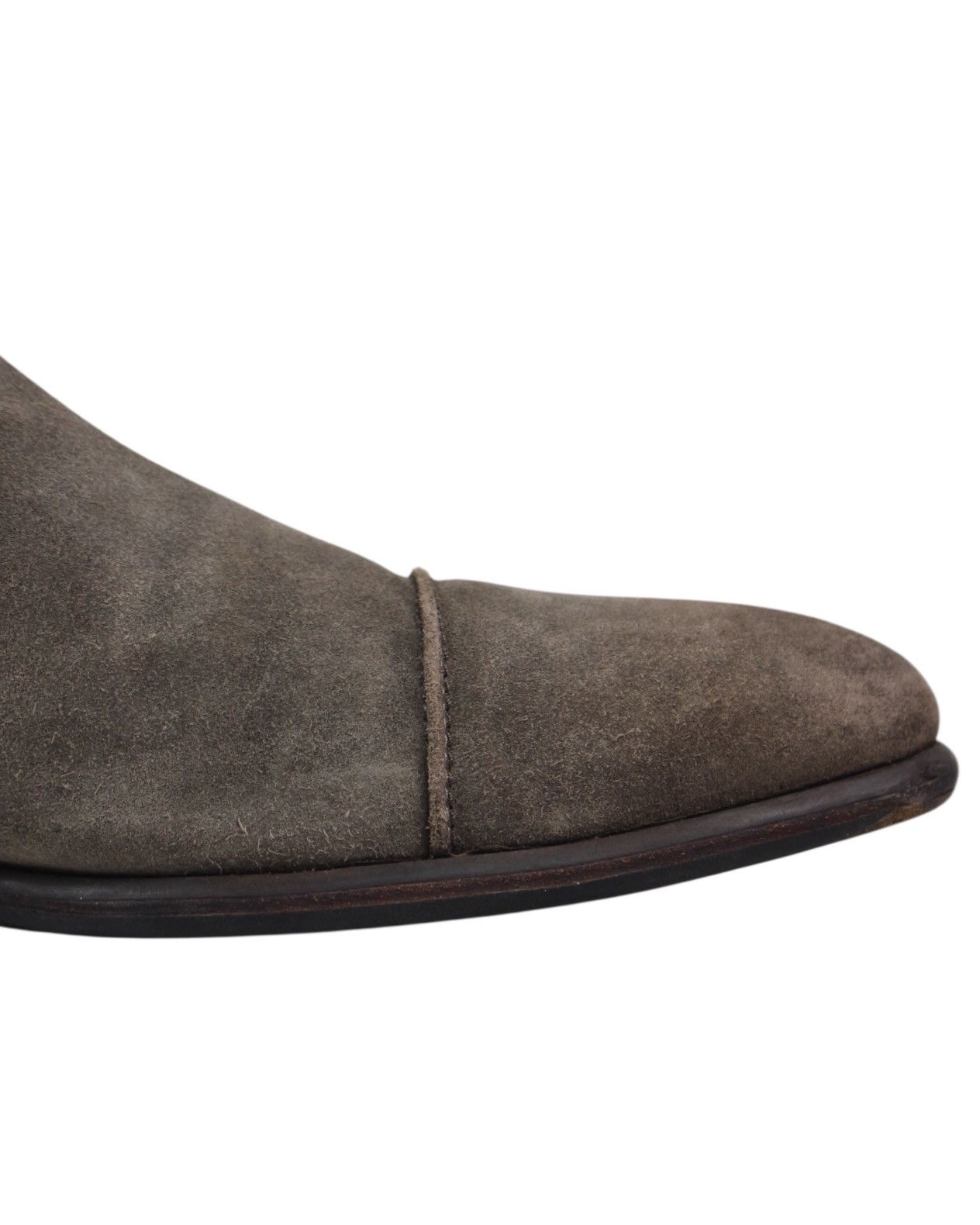 If Six Was Nine 2000S BLACKSTONE CARIBOU SUEDE CAP-TOE ZIP BOOTS Size US 11 / EU 44 - 6 Thumbnail