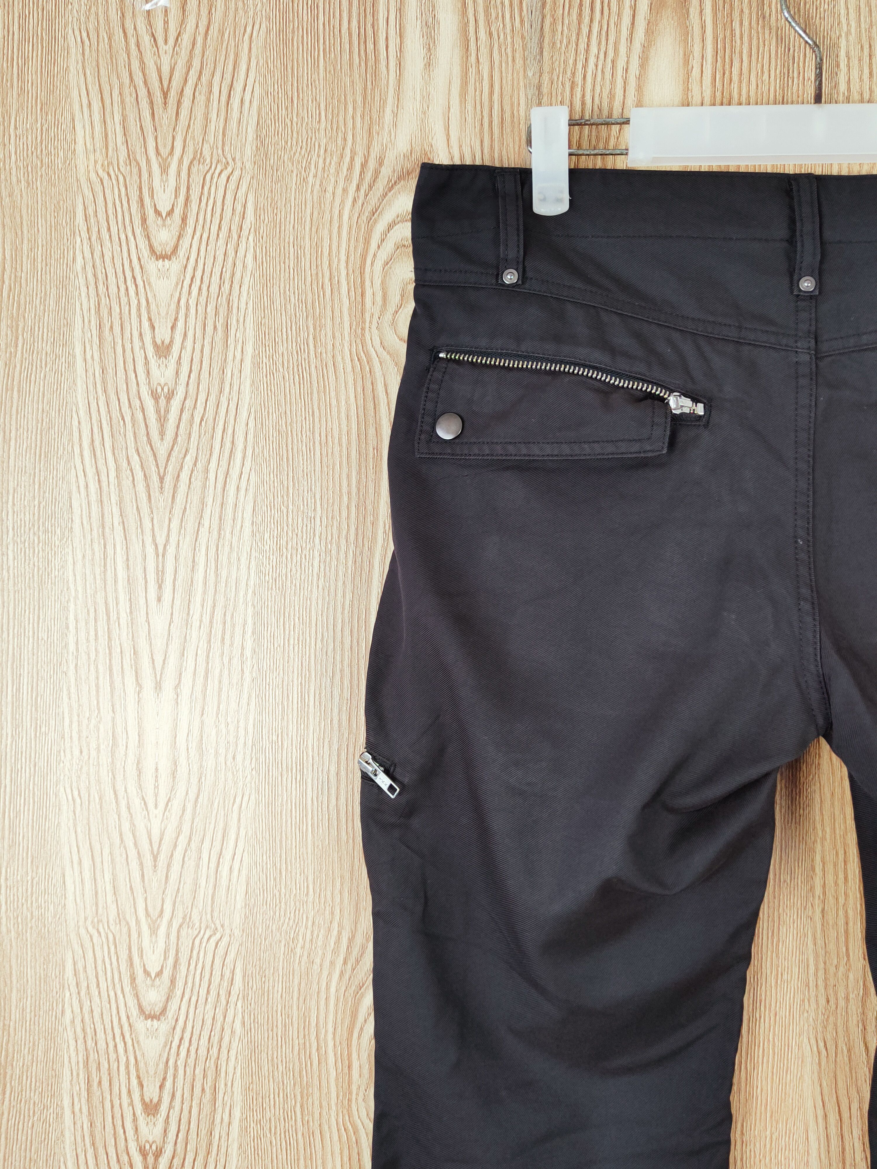 Japanese Brand Japanese Brand Black Multipocket Cargo Pants #W460 Size 31" - 8 Thumbnail