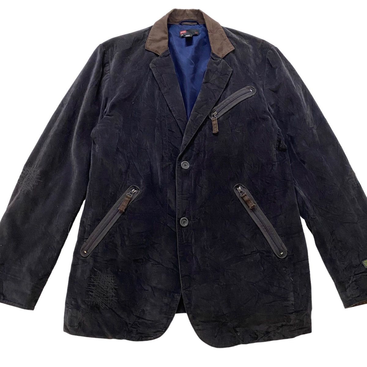 Diesel × Diesel Black Gold × Japanese Brand ✨Nice design Diesel velvet light jacket Size US M / EU 48-50 / 2 - 6 Thumbnail