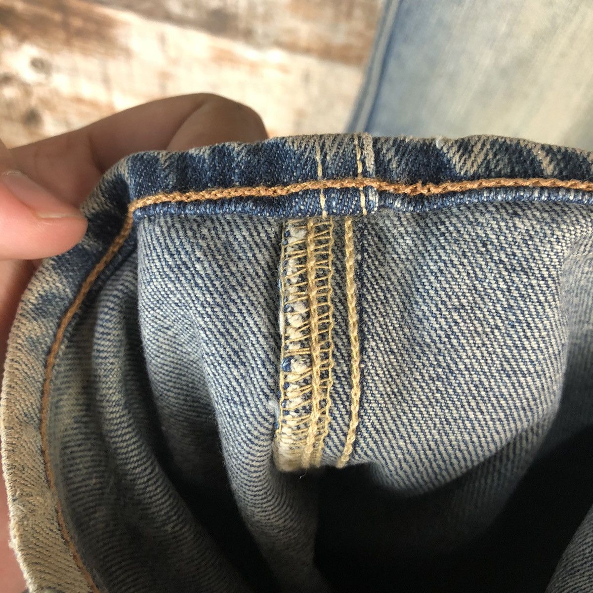 Levi's Levis 702 Blue Denim ripped distressed Pants #A2610 Size US 32 / EU 48 - 11 Thumbnail