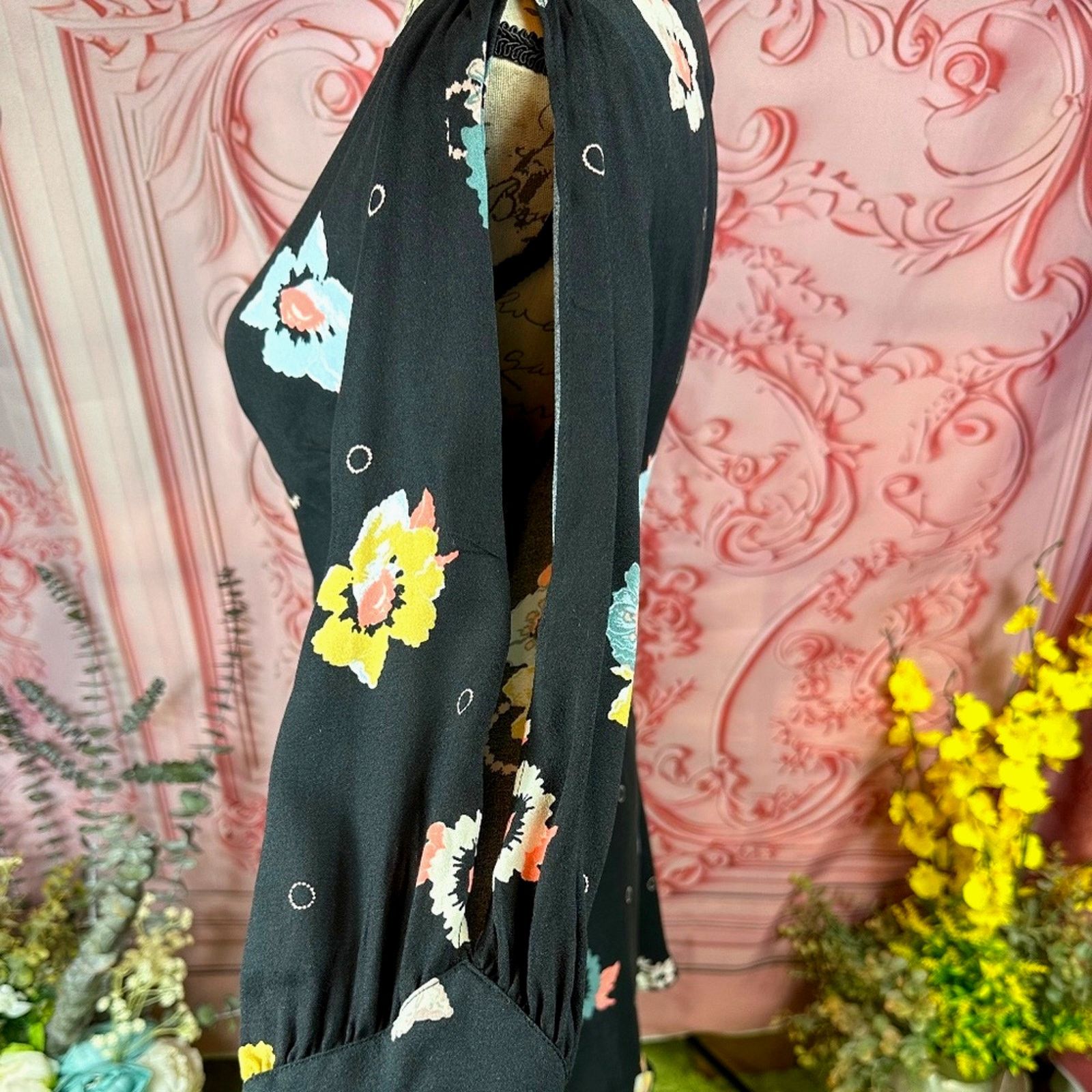 Free People Free People Sunshadows Mini Dress - Black Combo - size 4 Size S / US 4 / IT 40 - 12 Thumbnail