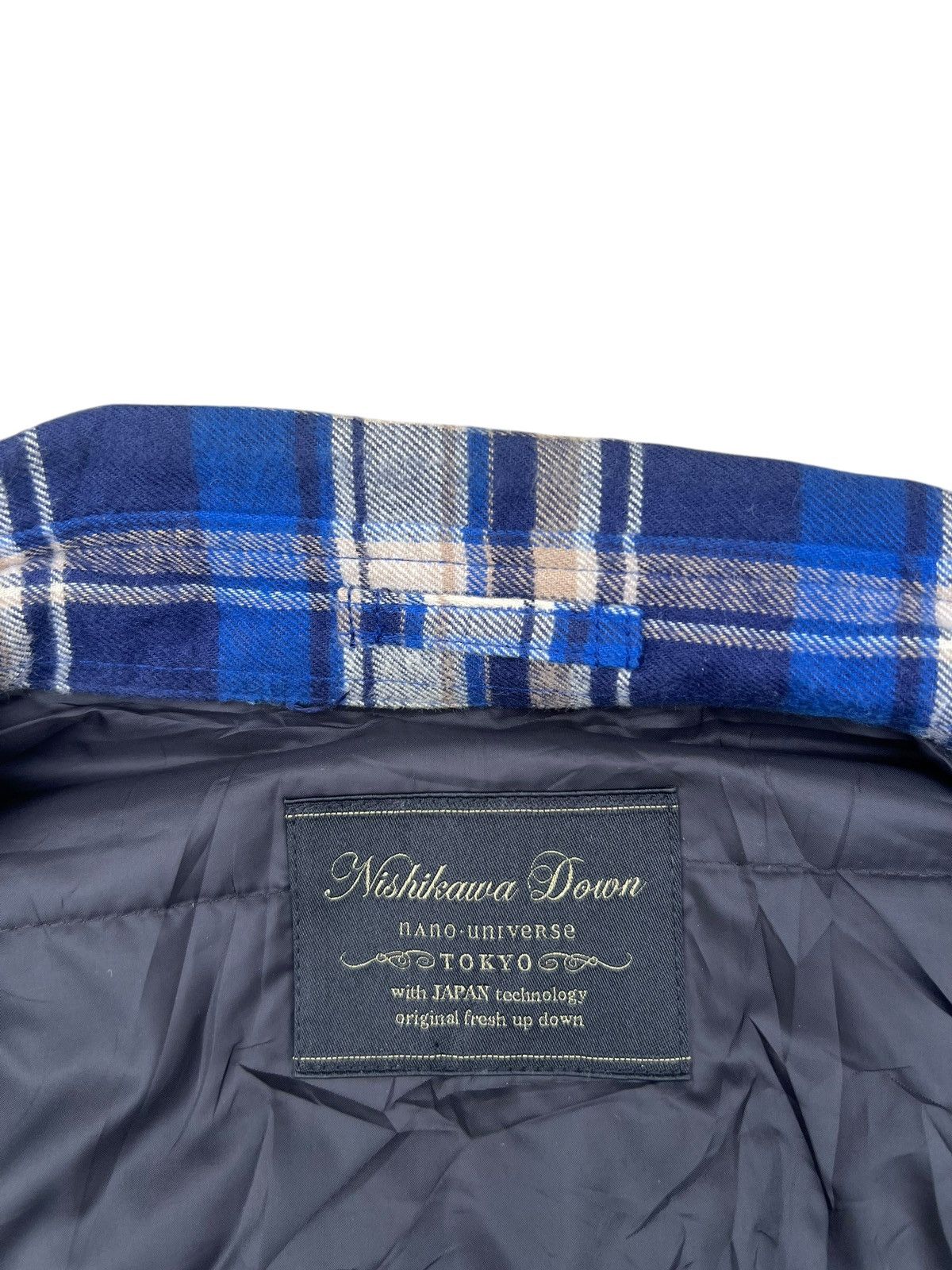 Full Count & Co. Nishikawa Down Feather Flannel Jacket Shirt Size US M / EU 48-50 / 2 - 14 Thumbnail
