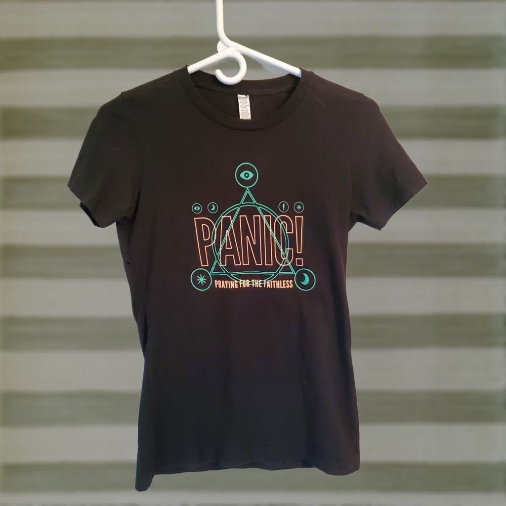 Praying PANIC! AT THE DISCO Shirt Woman's Size Jr S Black T-Shirt Praying For The Faithless Size S / US 4 / IT 40 - 1 Preview