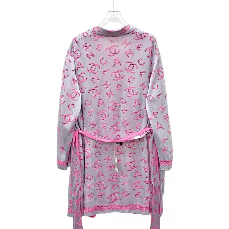 Chanel Chanel Color-blocked logo hollow full-print lapel long-sle Size XS / US 0-2 / IT 36-38 - 2 Thumbnail