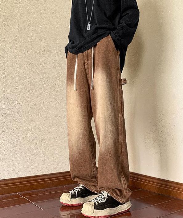 Vintage Men's American Vintage Loose-Fit Brown Jeans Size US 32 / EU 48 - 2 Thumbnail